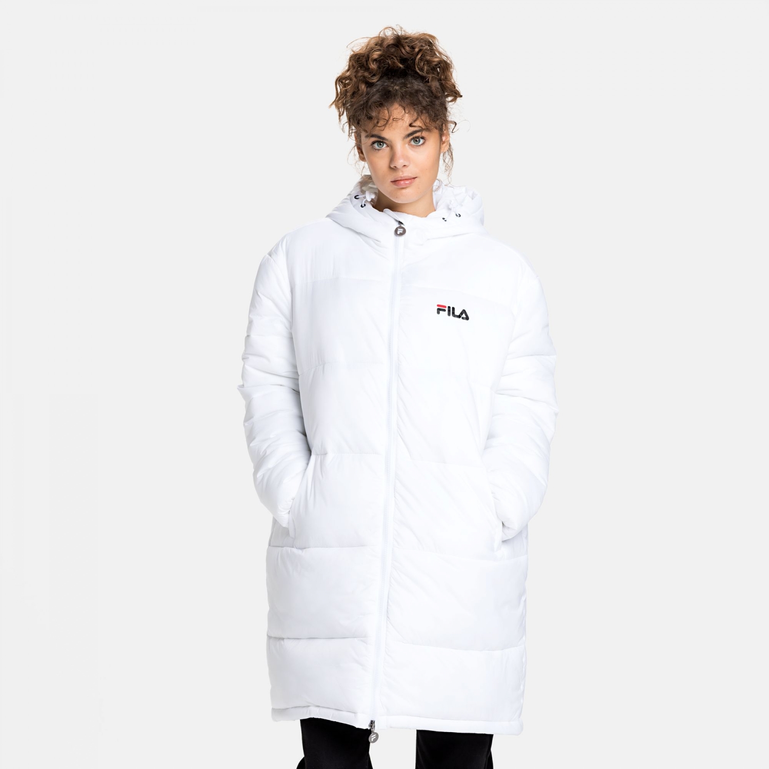 white fila coat