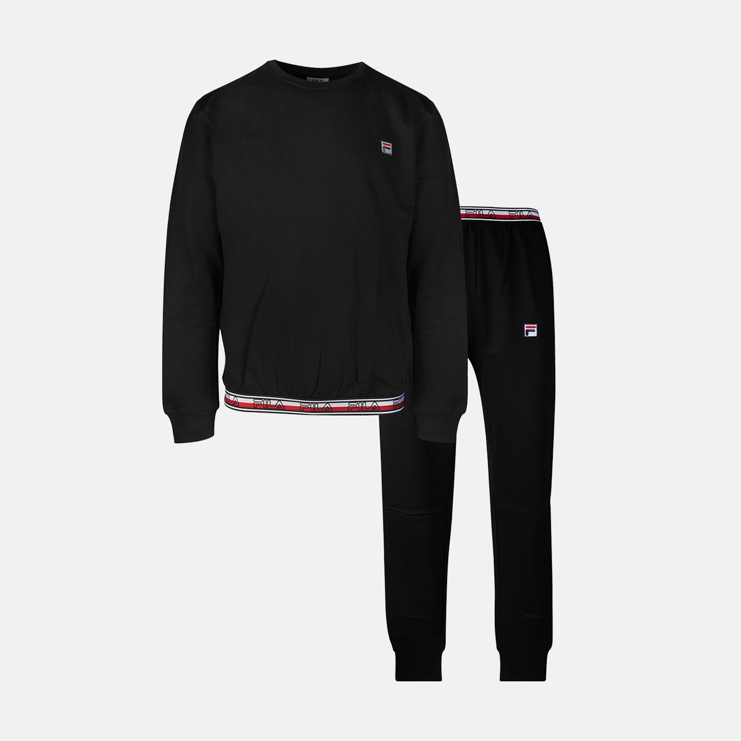 Fila Brushed Cotton Fleece Pyjama black Bild 1