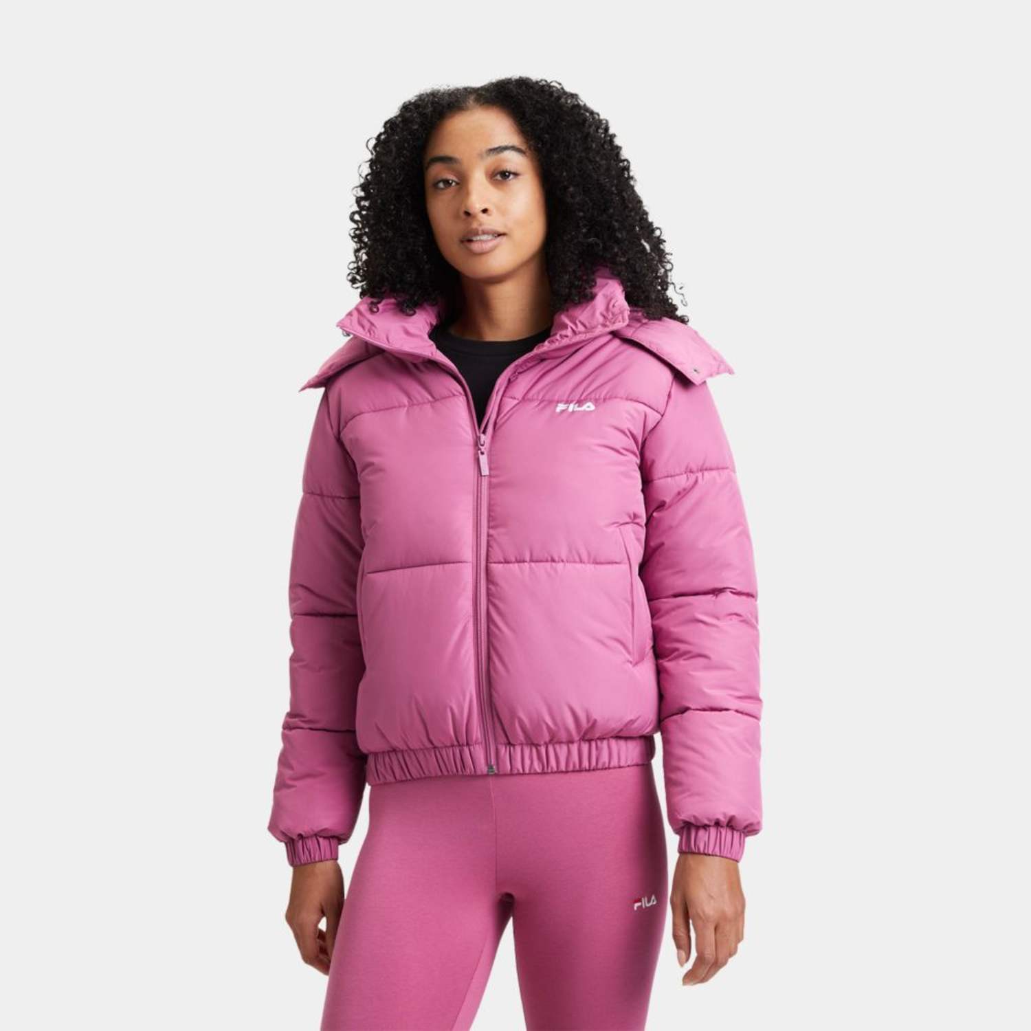 Fila BUCHEN Cropped Puffer Jacket red violet Bild 1