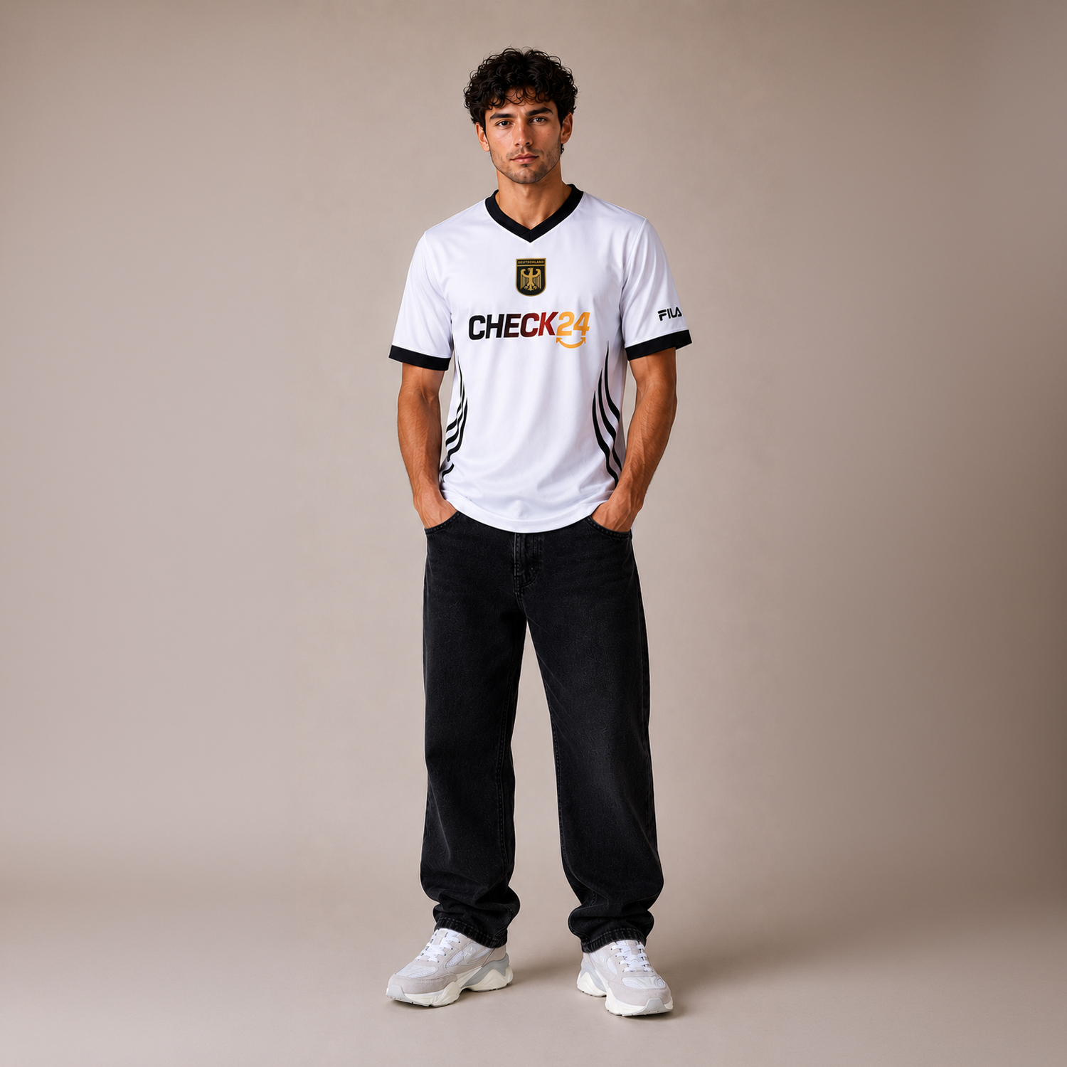 Fila CHECK24 WM Shirt V-Neck Spitz Bild 1