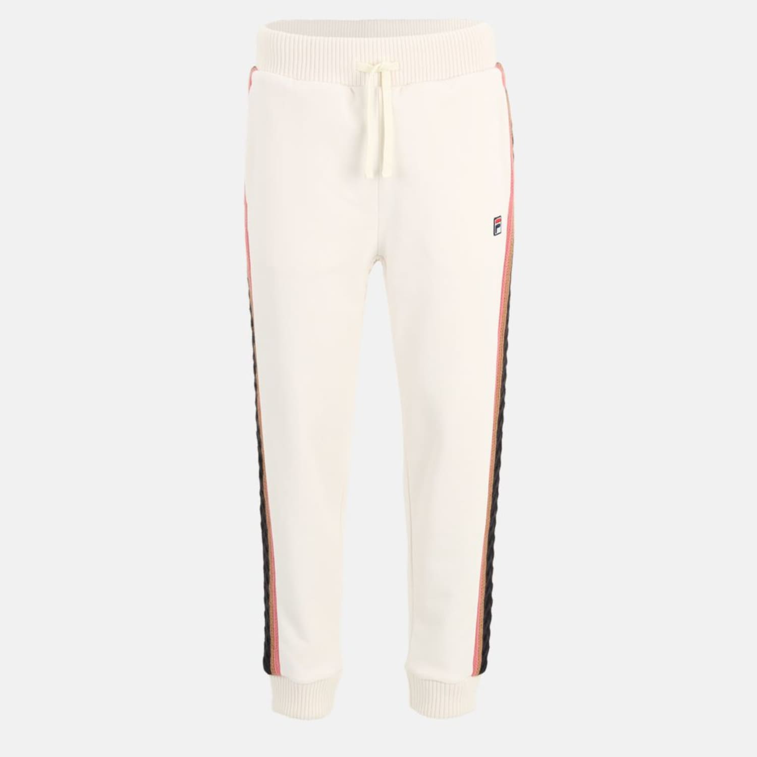 Fila Cuffed sweatpants with braid detail white-multicolor Bild 1