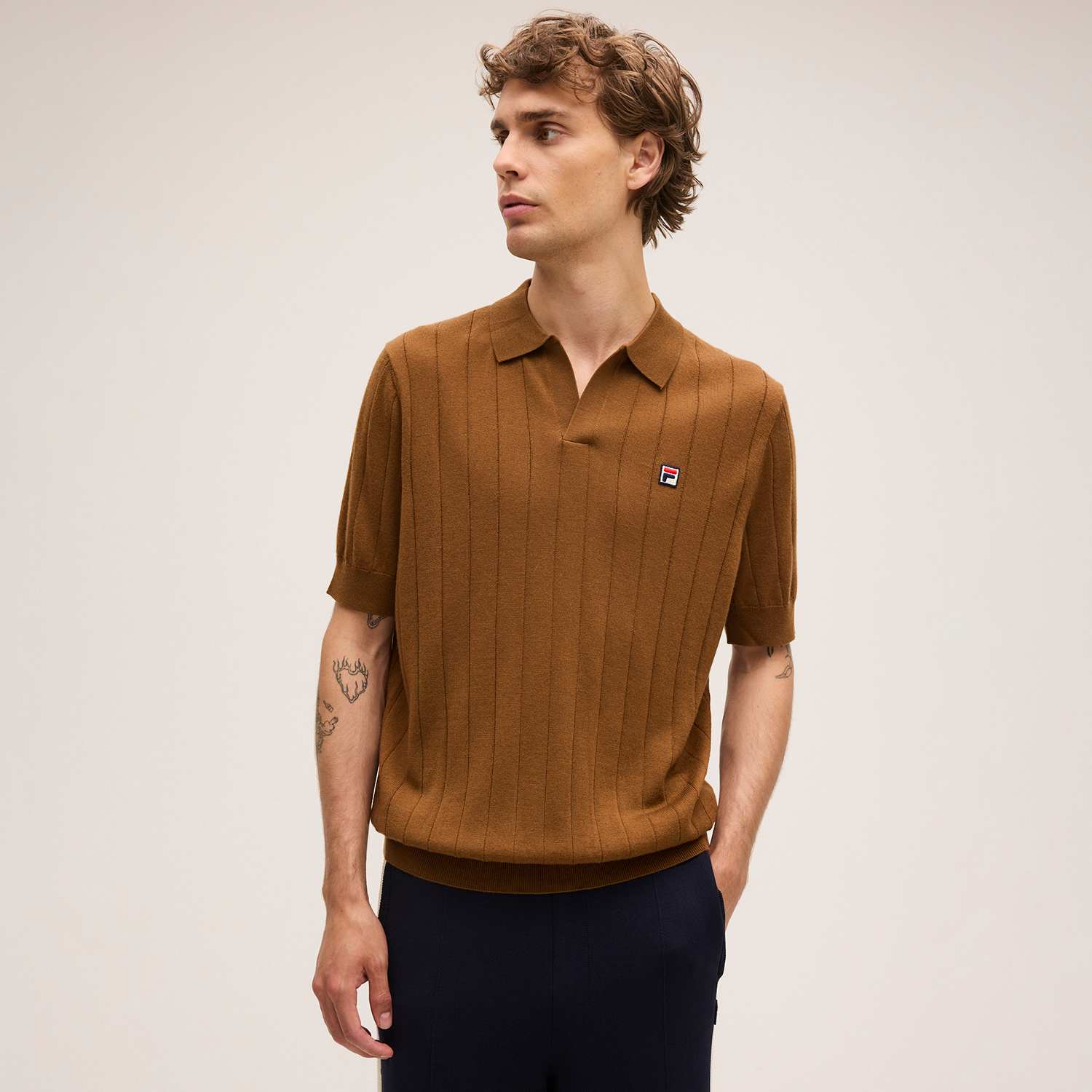 Fila DANTA regular merino knit polo shirt Bild 1