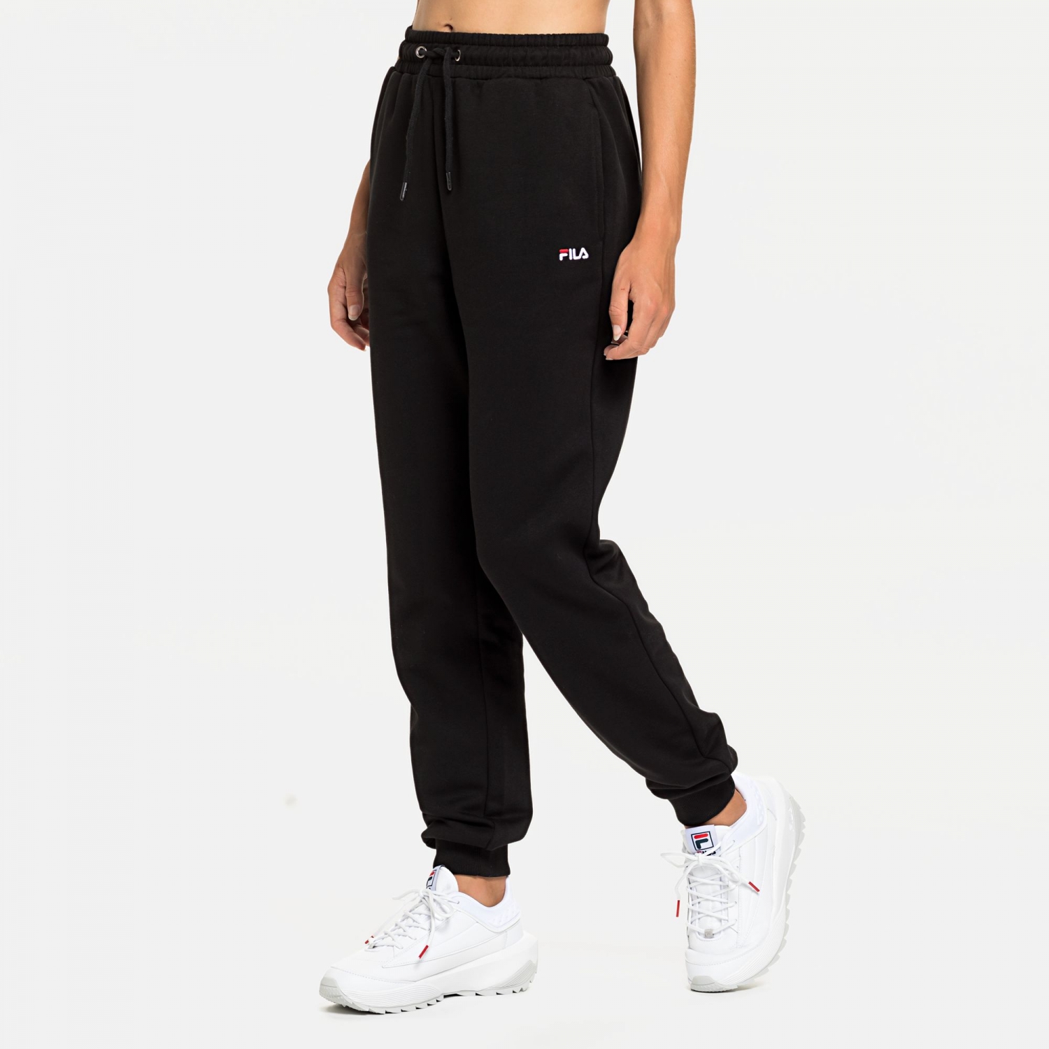fila sweatpants black