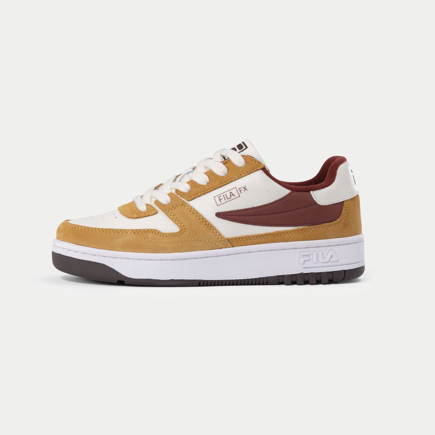Orange and white filas outlet