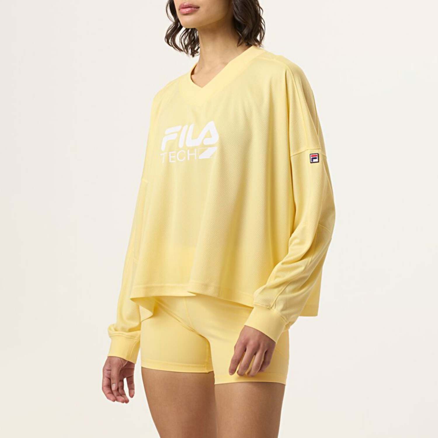 Fila HAILEY SPORTS SHIRT POPCORN / WHITE Bild 1