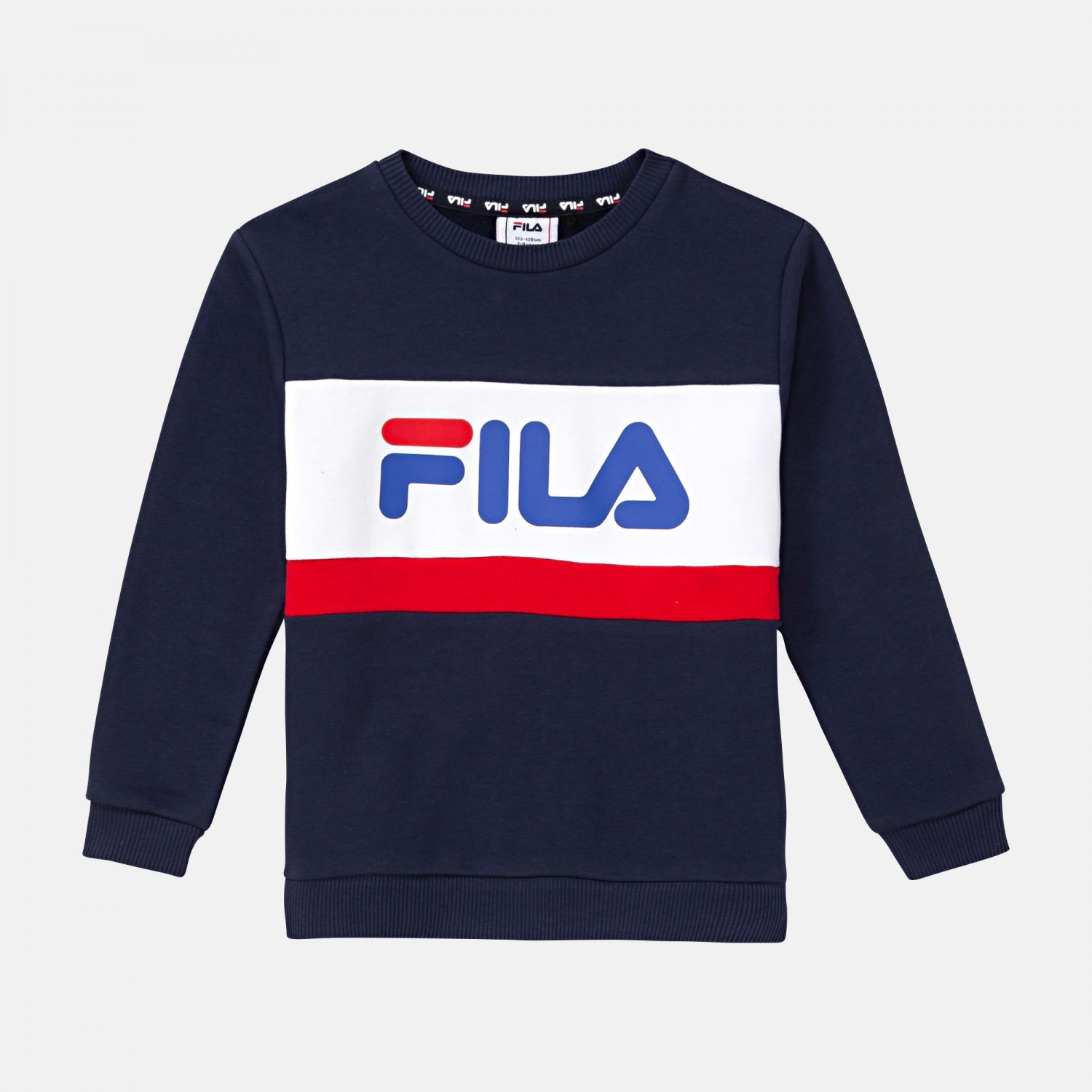 Fila Kids Carl Blocked Crew Shirt black-iris - black... | FILA Official