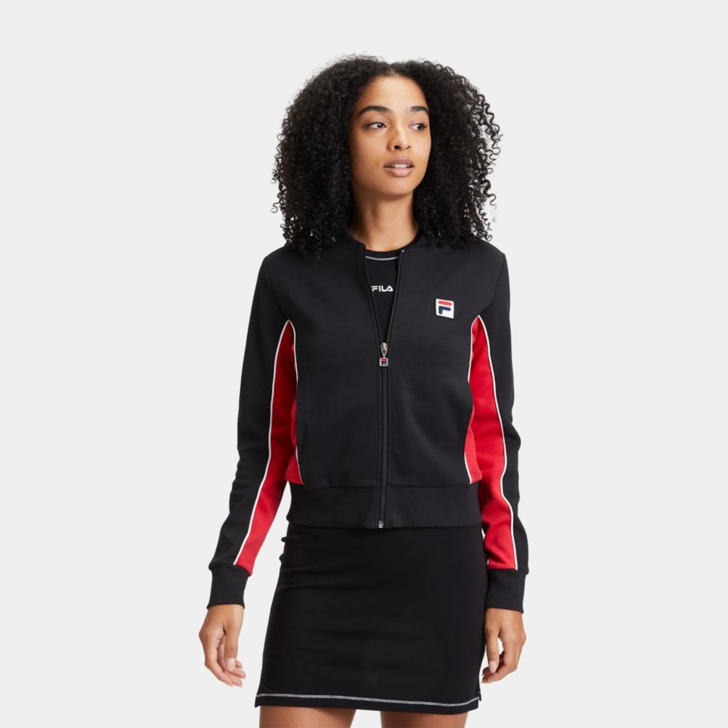 Fila LAIBEN track jacket black-true red Bild 1