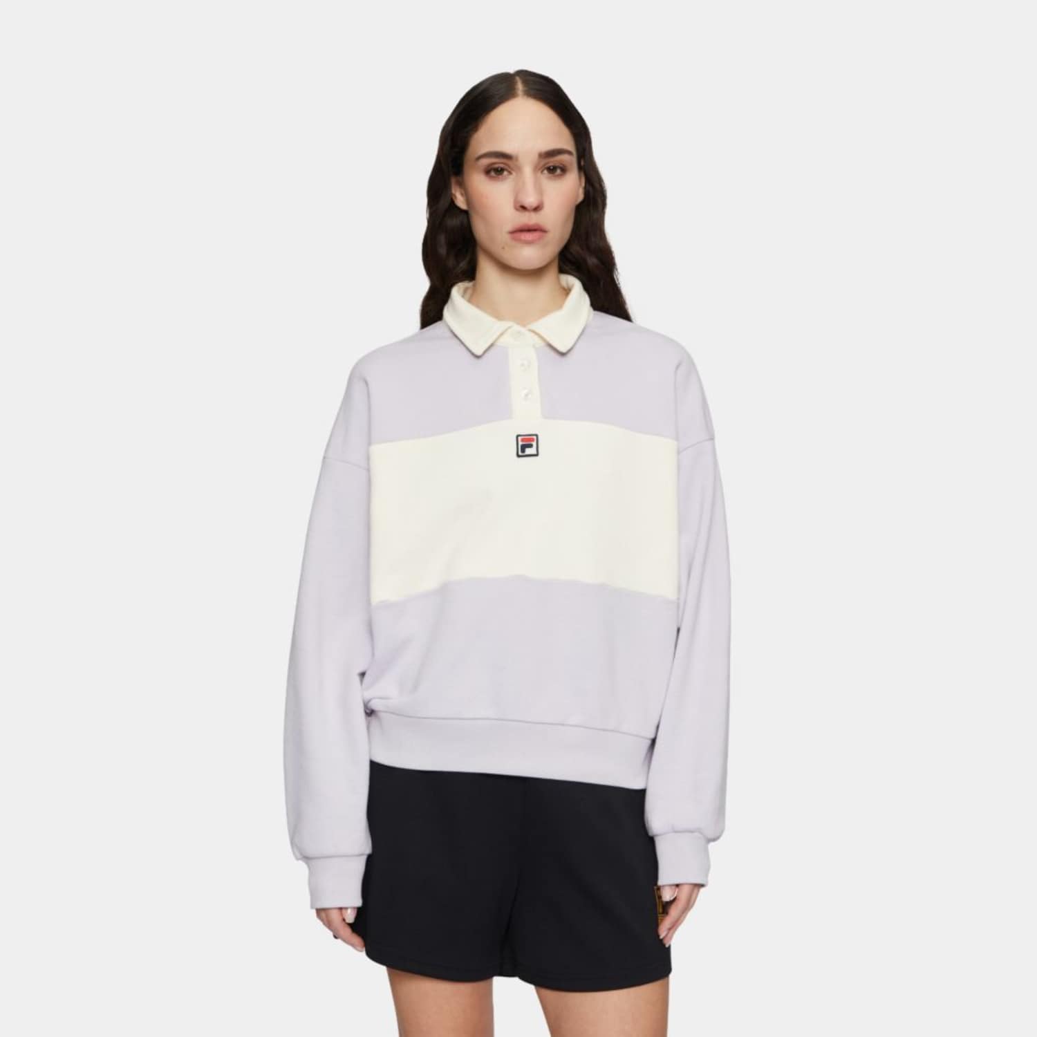 Fila LANGOGNE oversized cropped polo sweat Bild 1