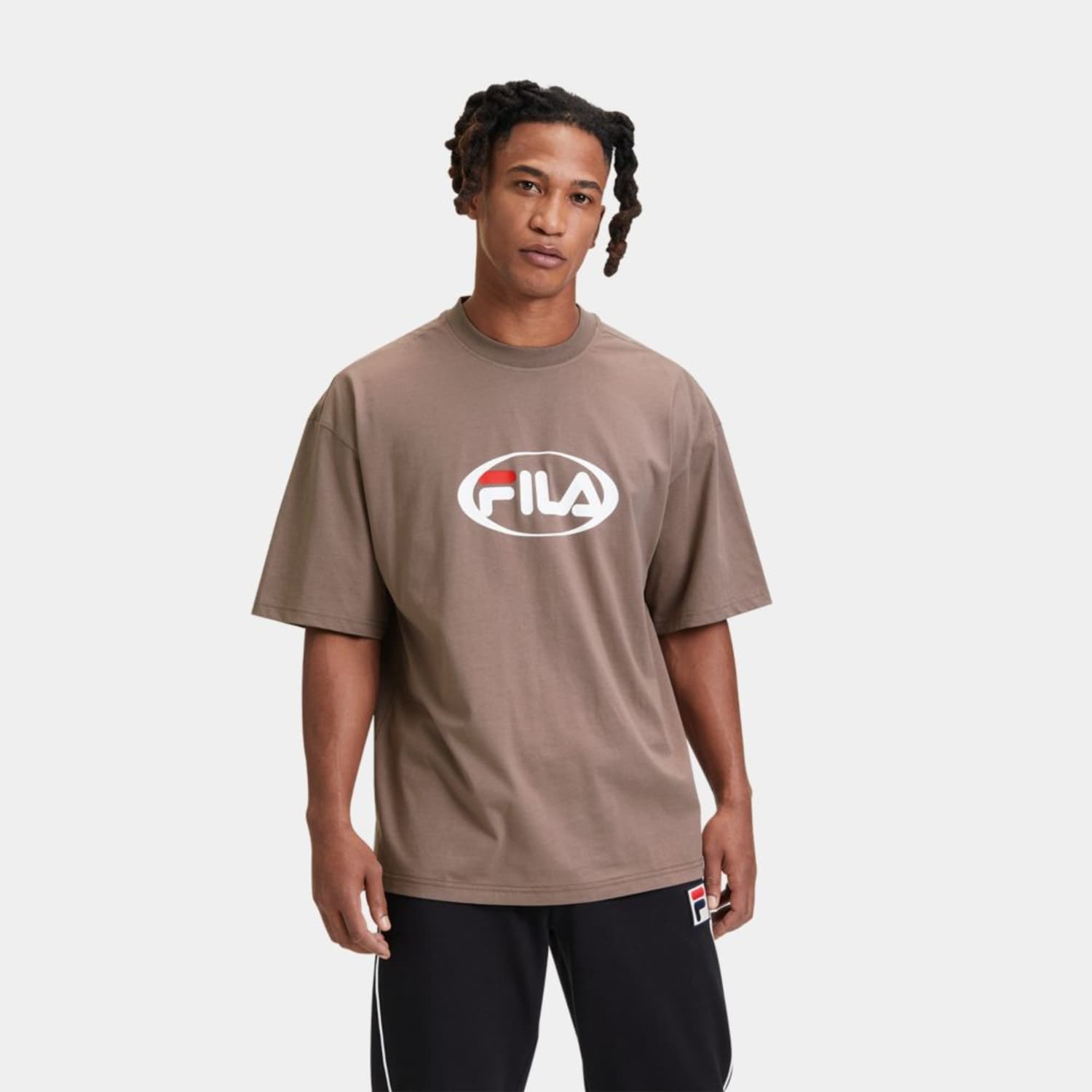 Fila LEMOORE oversized logo tee Taupe Bild 1