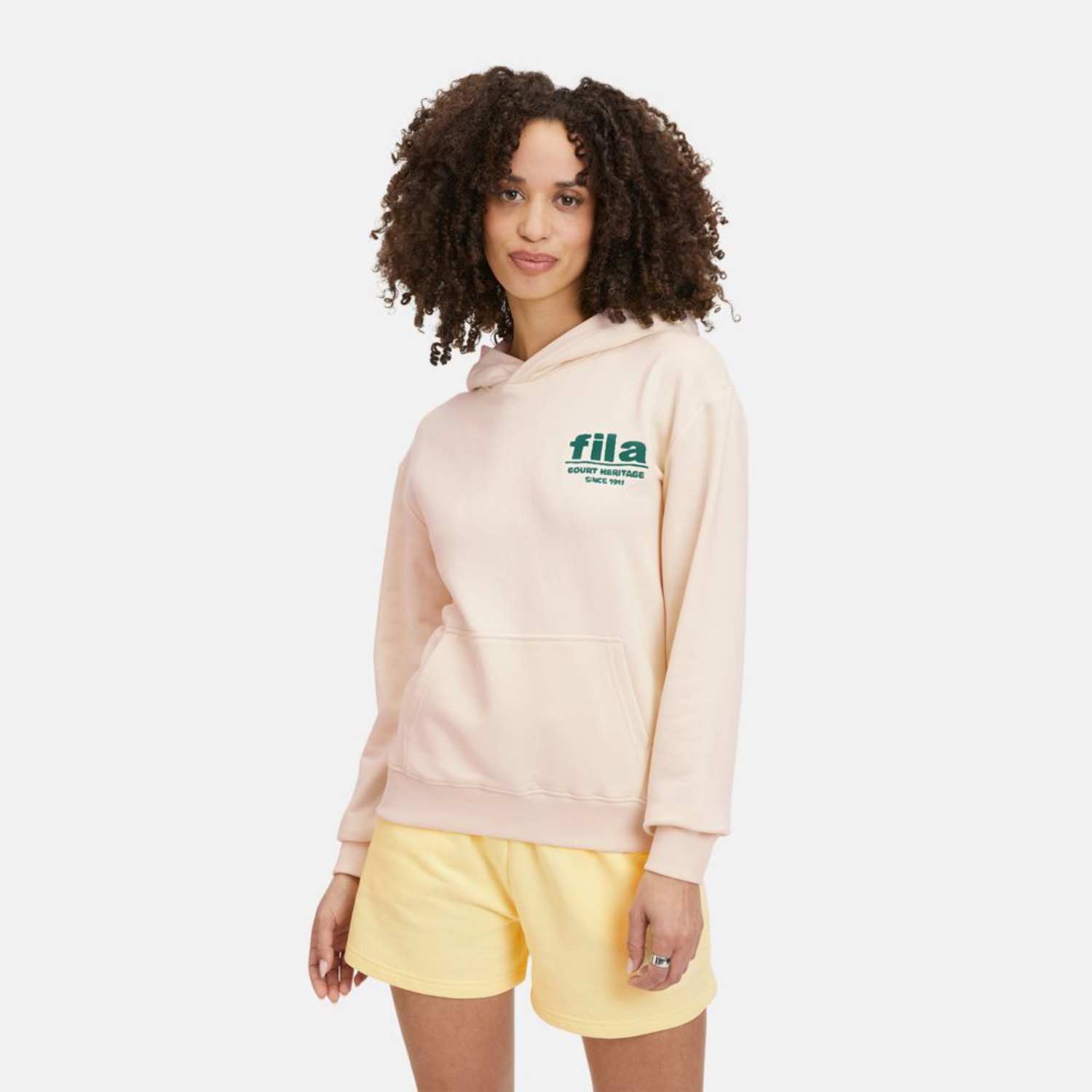 Fila LIMA graphic hoody oatmeal melange Bild 1