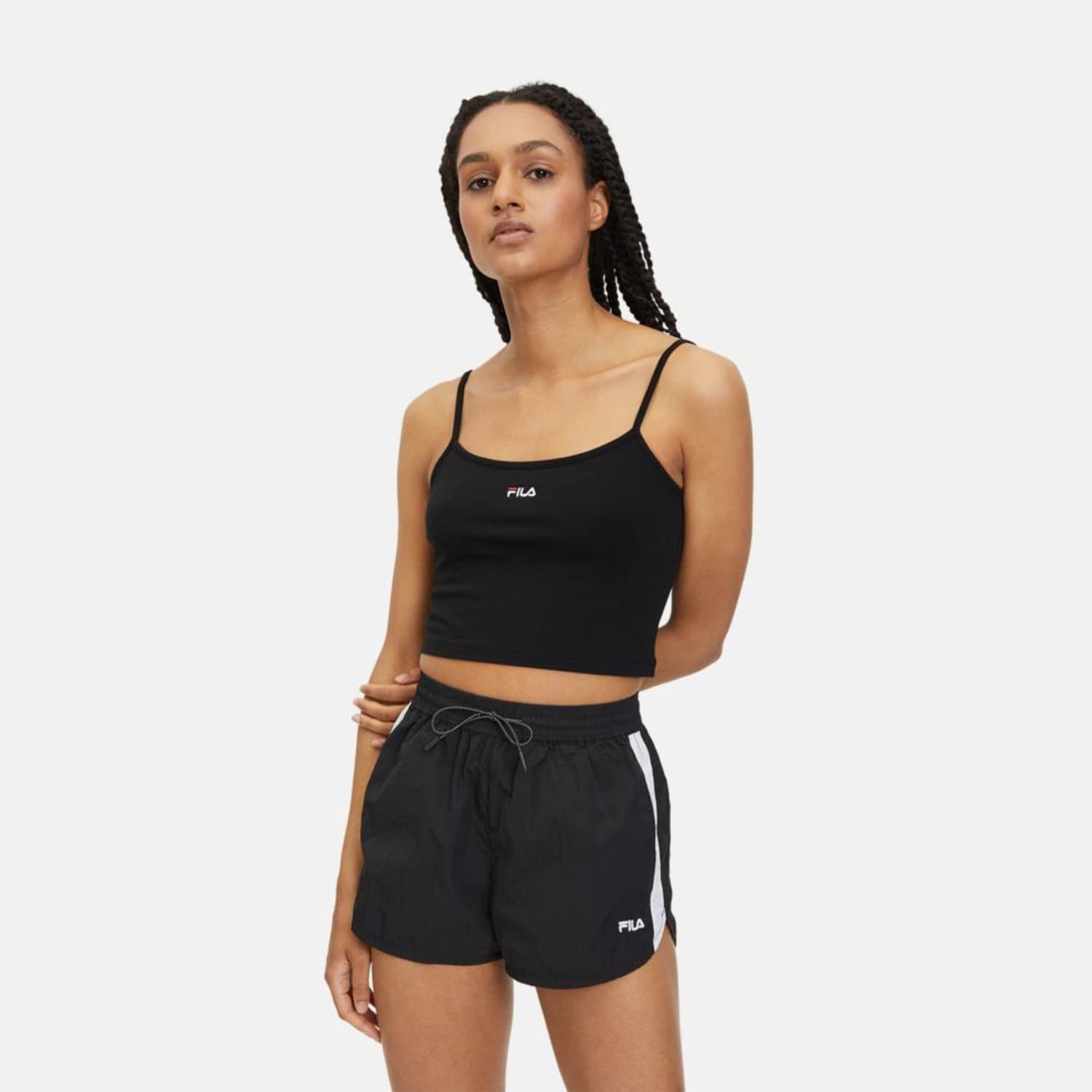 Fila LONI cropped spaghetti top black Bild 1