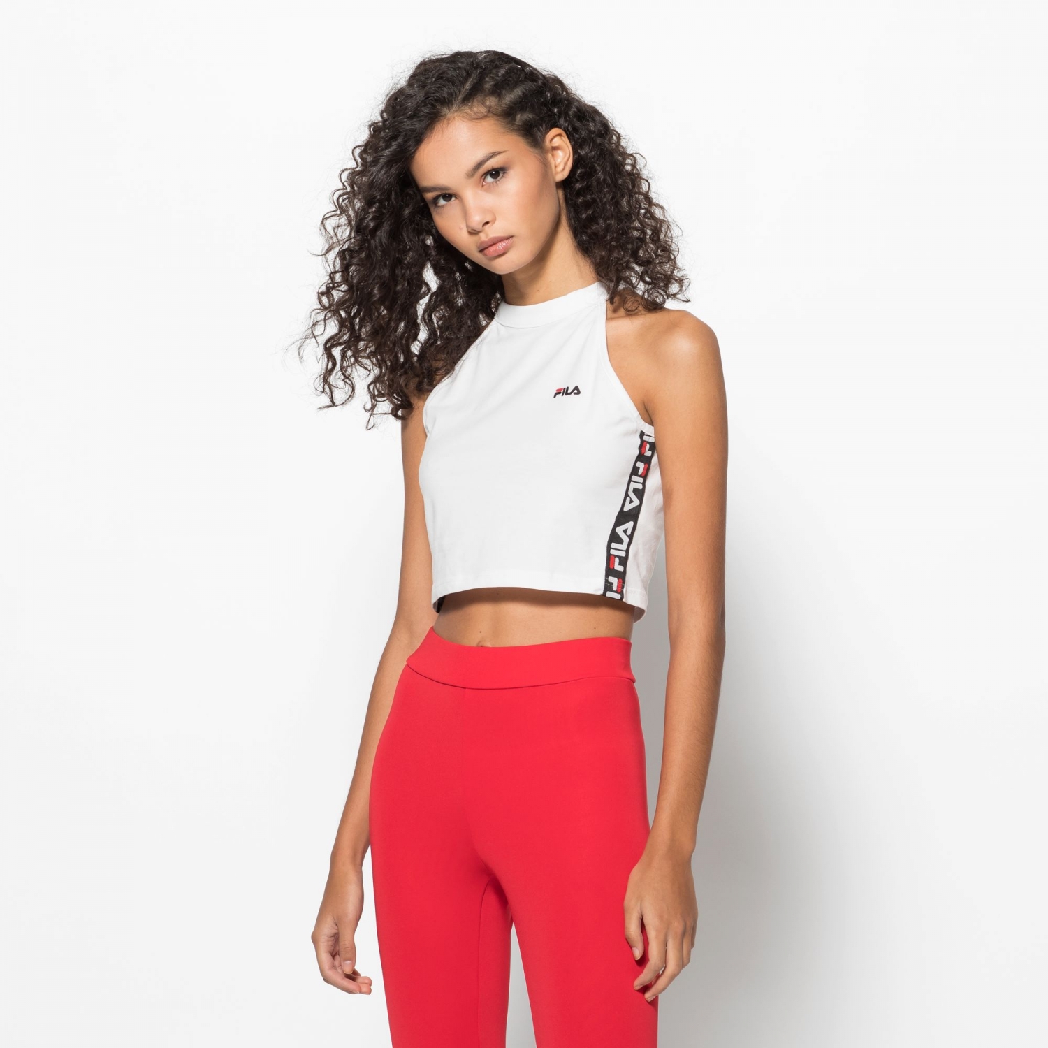 fila crop top white