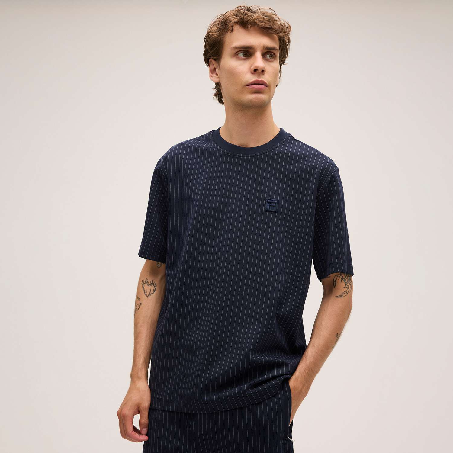 Fila PADOLA relaxed pinstripe t-shirt Bild 1
