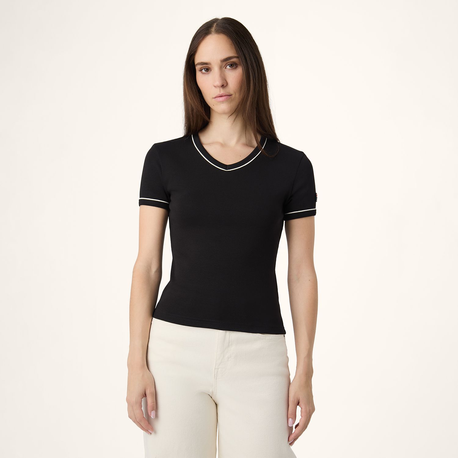 Fila PORTELLO slim v-neck t-shirt Bild 1