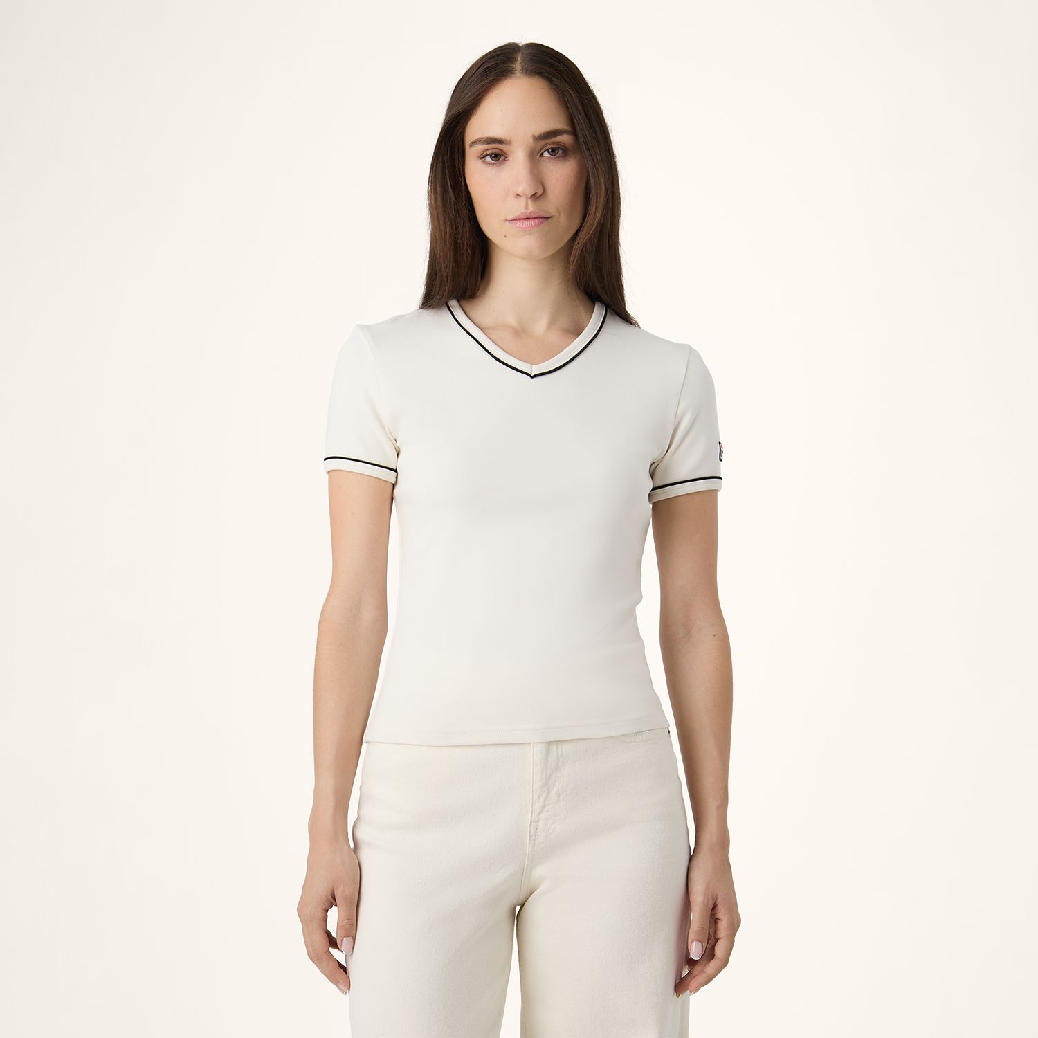 Fila PORTELLO slim v-neck t-shirt Bild 1