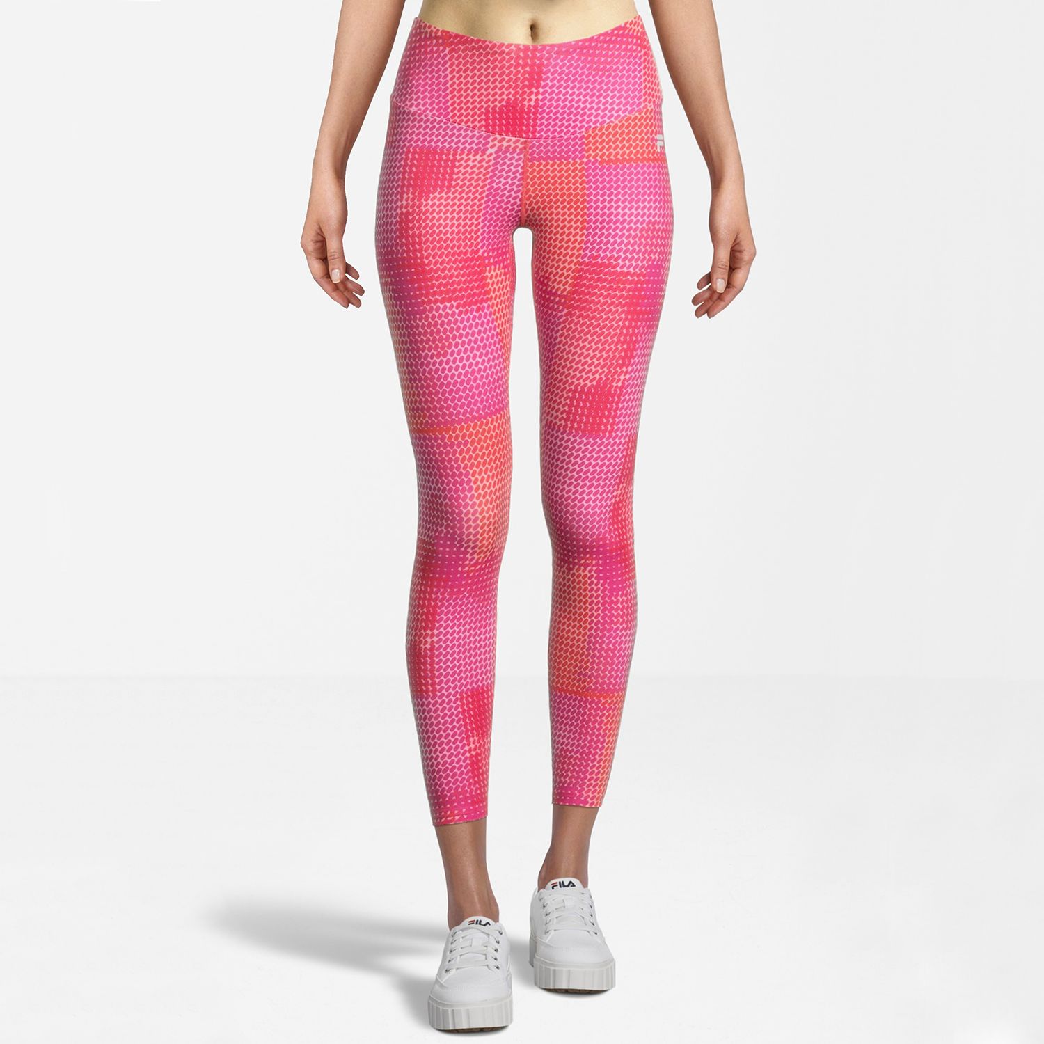 Red fila leggings top