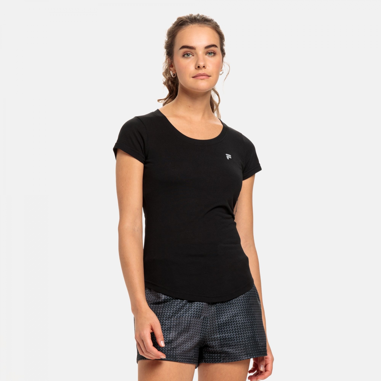 Black fila shirt womens top
