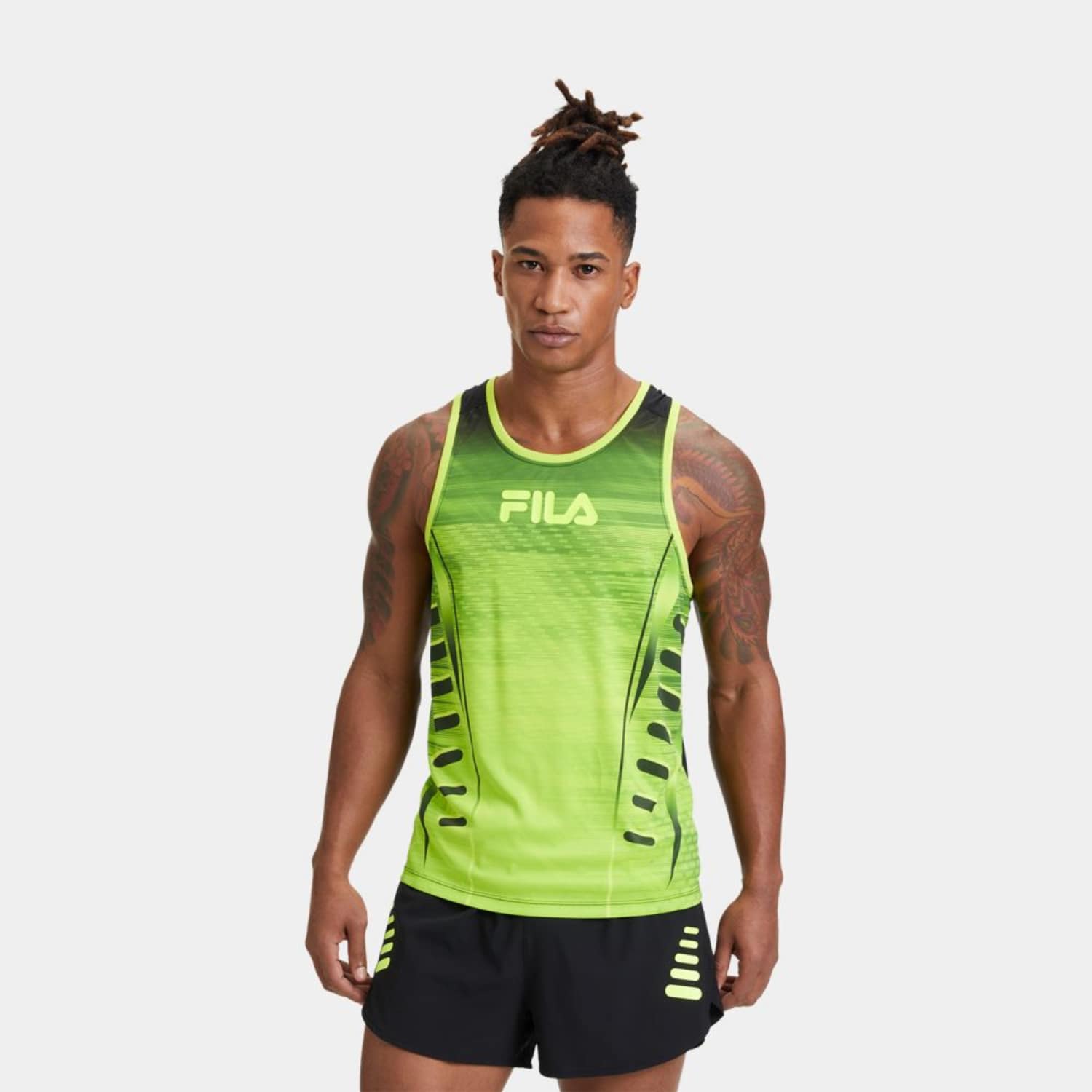 Fila RIANO running tank Acid lime-Black Bild 1