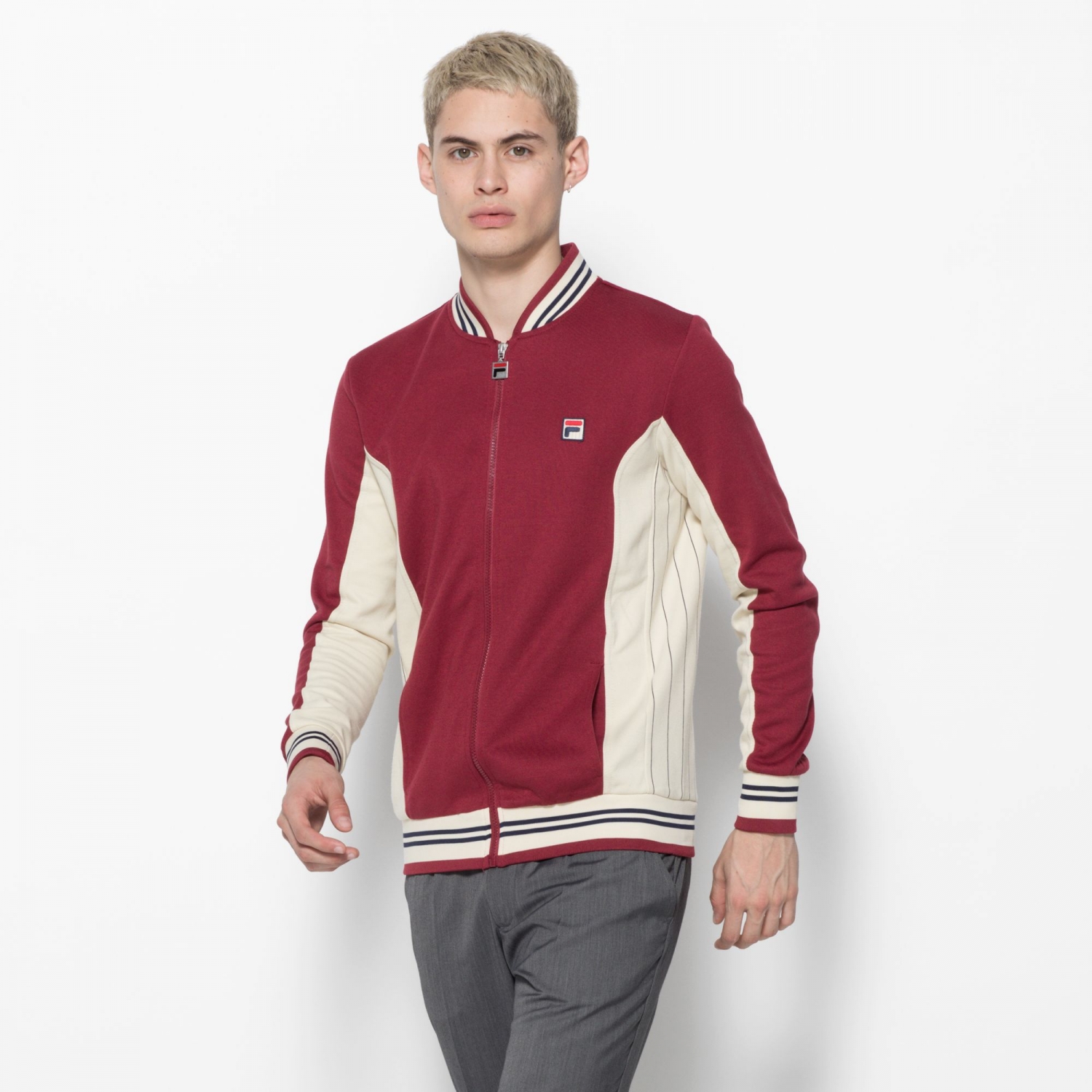 Fila Settanta Classic Vintage Track Jacket - rot | FILA Official Fila Settanta Classic Vintage Track Jacket - rot | FILA Official