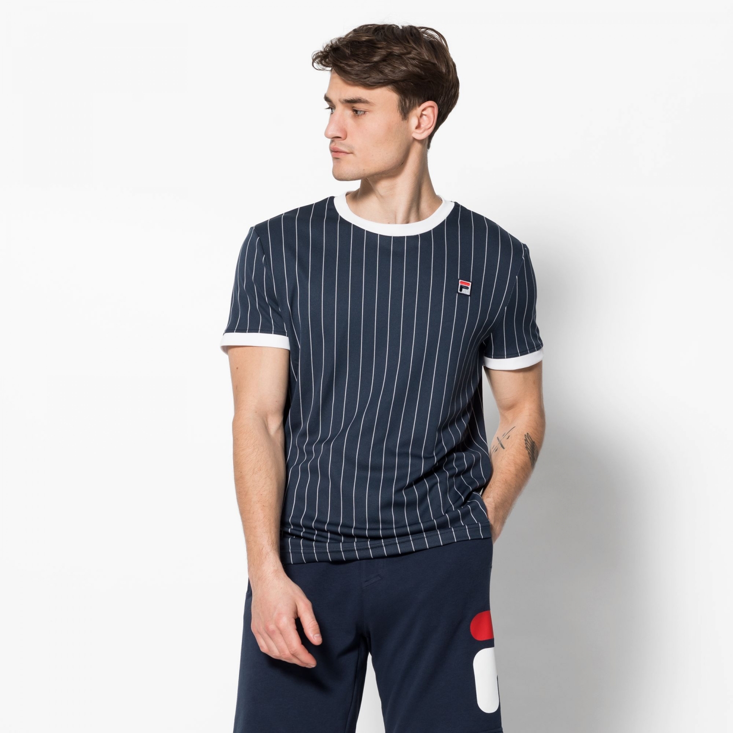 fila striped tee