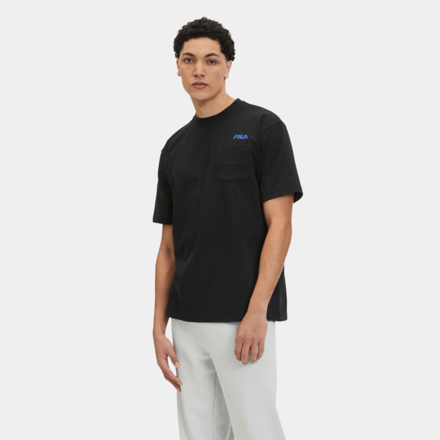 Fila Short sleeves t-shirt with chest pocket black Bild 1