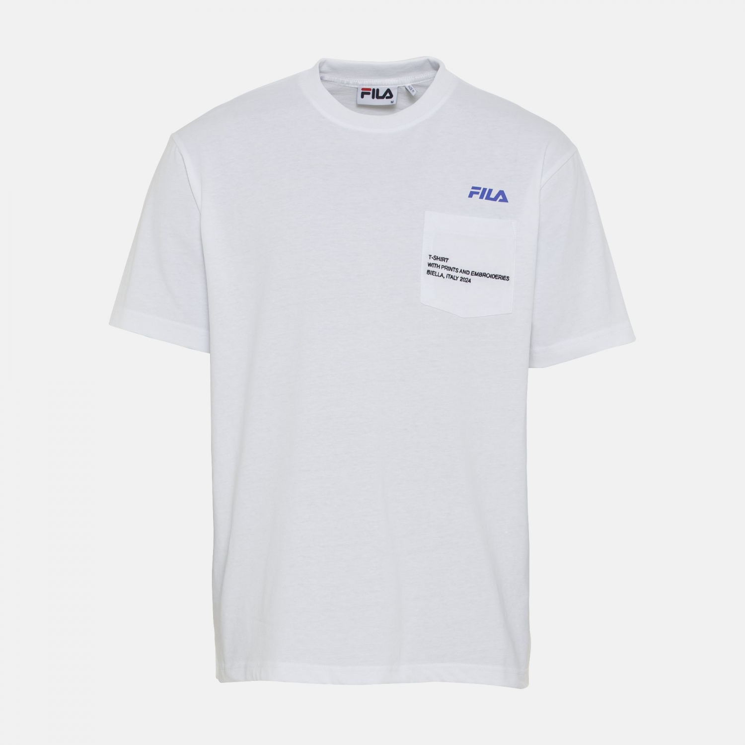 Fila Short sleeves t shirt with chest pocket white . FILA Official