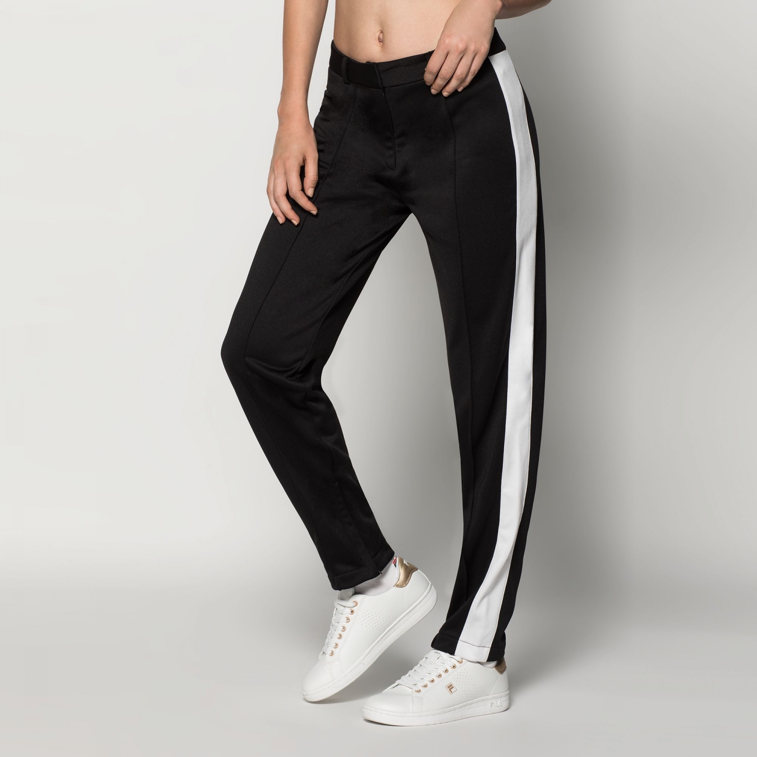 Fila Side panel pants harmony wmn black and white FILA Official