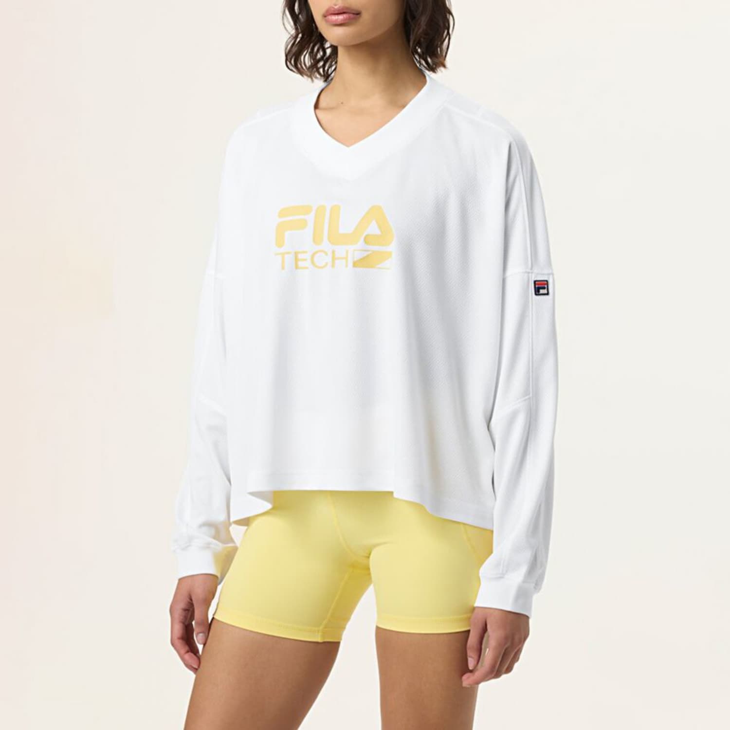 Fila SPORTS SHIRT WHITE / POPCORN Bild 1