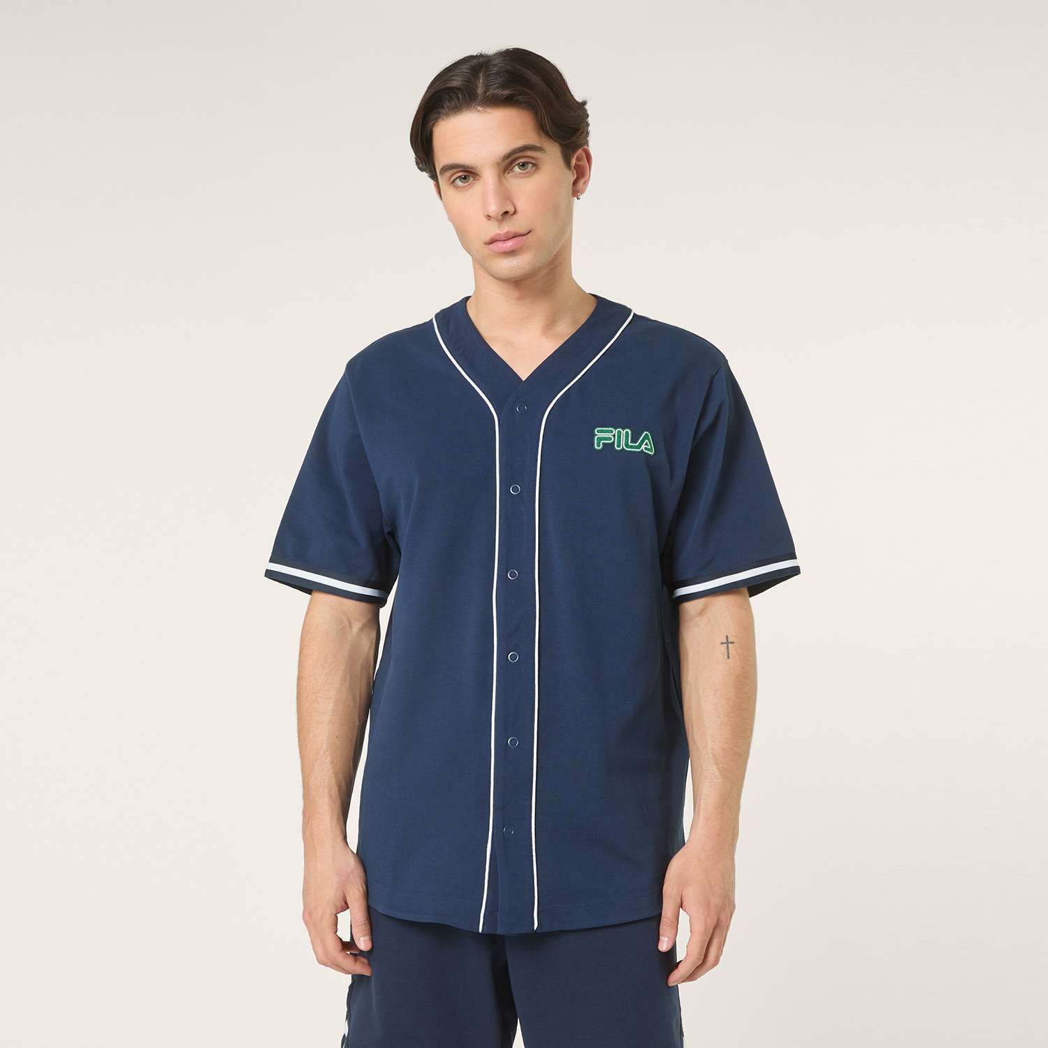 Fila STATUTO loose pique baseball shirt Bild 1