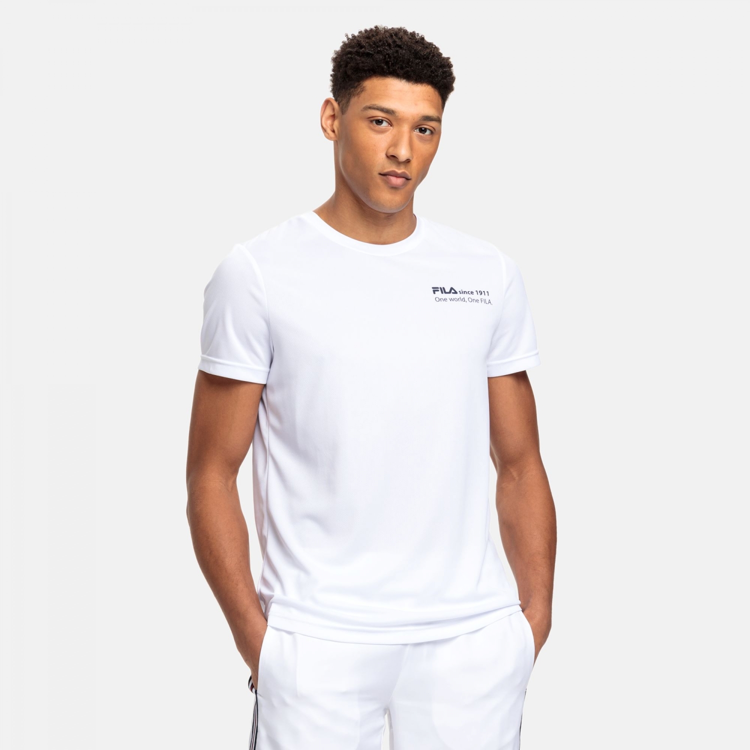 Fila T Shirt Sandro white white FILA Official