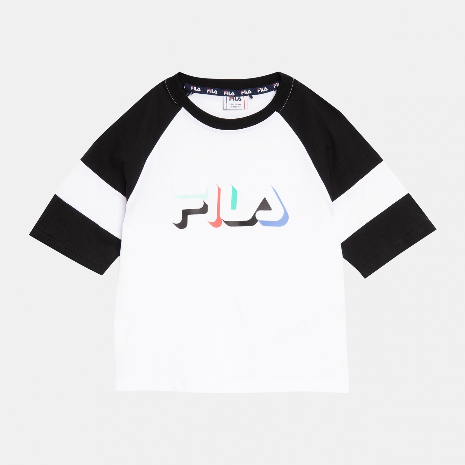 Fila Teens Bodo Cropped Tee black-white Bild 1