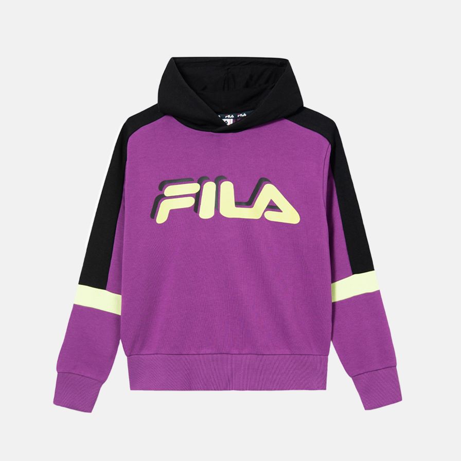 Fila yellow cropped hoodie Outlet