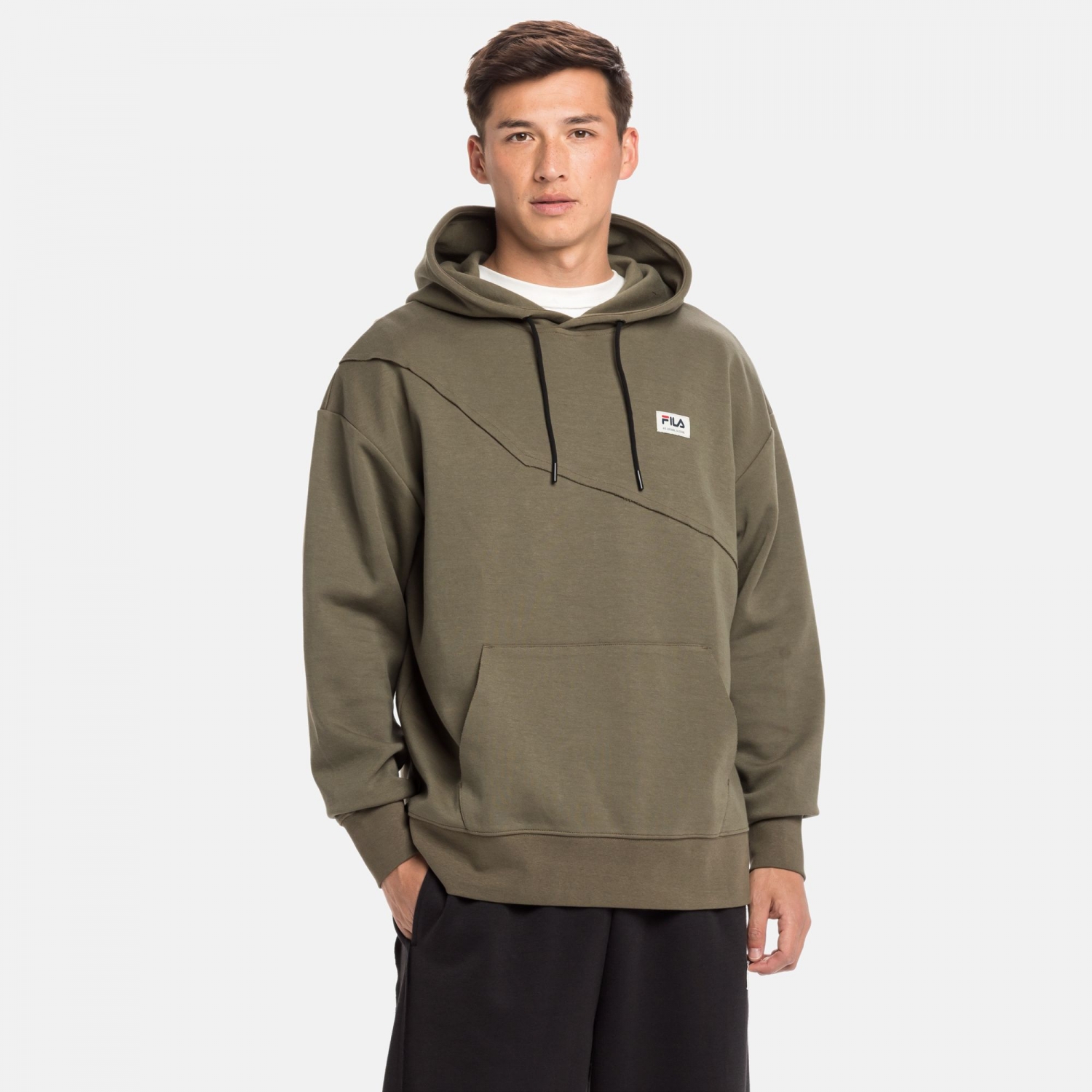 Fila Thiers Oversized Hoody burnt-olive Bild 1