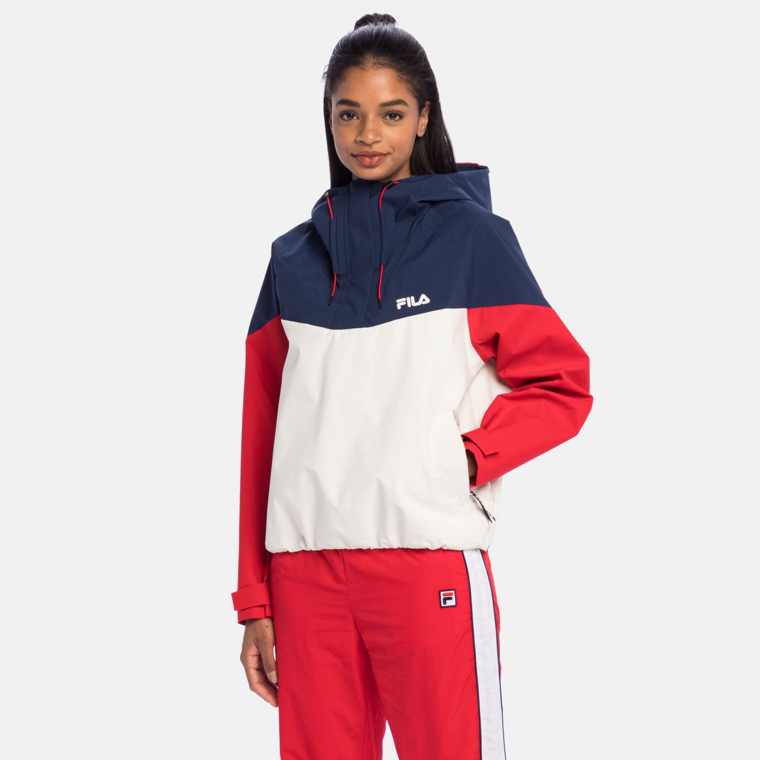 Fila Toprakcuma Windbreaker medieval-blue-red - medi... | FILA Official