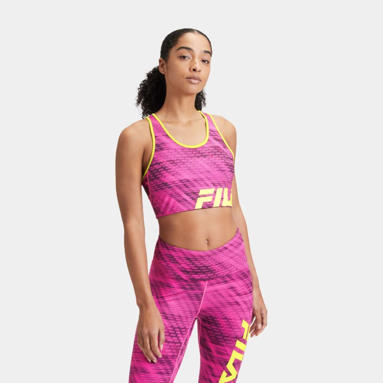 Fila TRESCINE AOP bra Pink Urban Jungle Bild 1