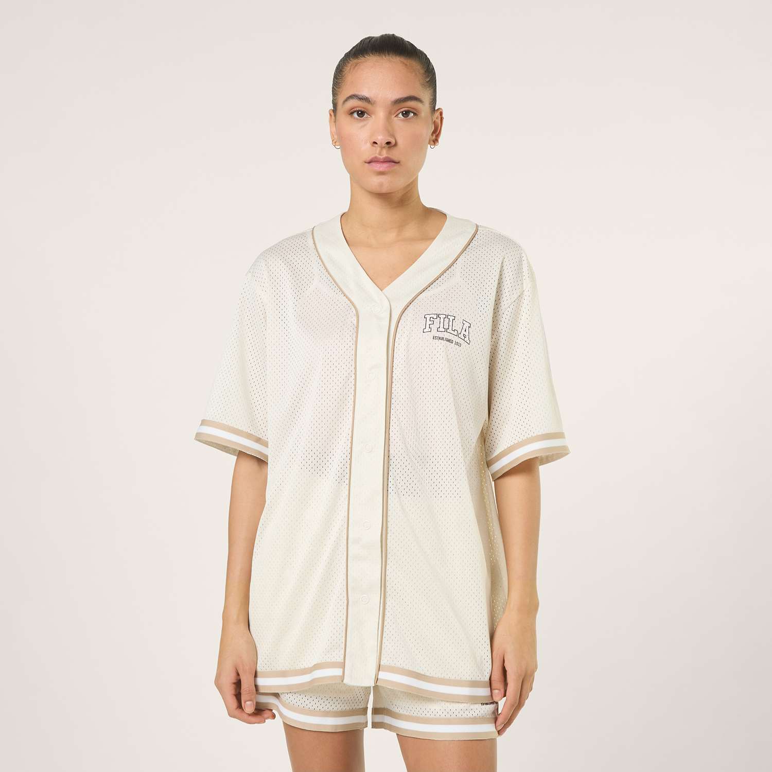 Fila VILLANOVA oversized mesh baseball shirt Bild 1