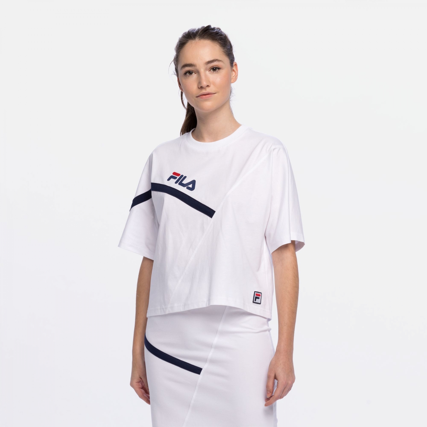 Fila Zug Cropped Wide Tee | FILA Official