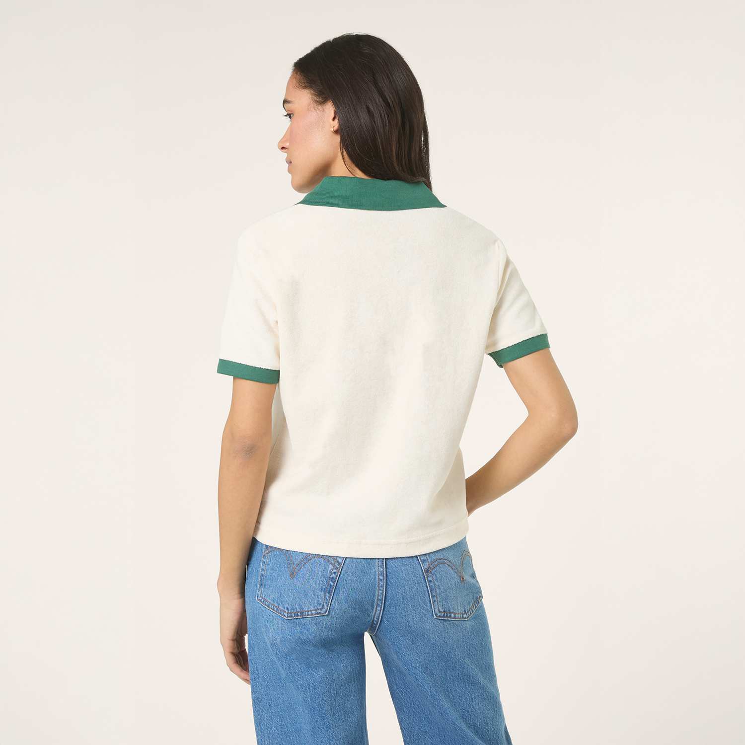 Fila BELFORT relaxed johnny collar towelling top Bild 2