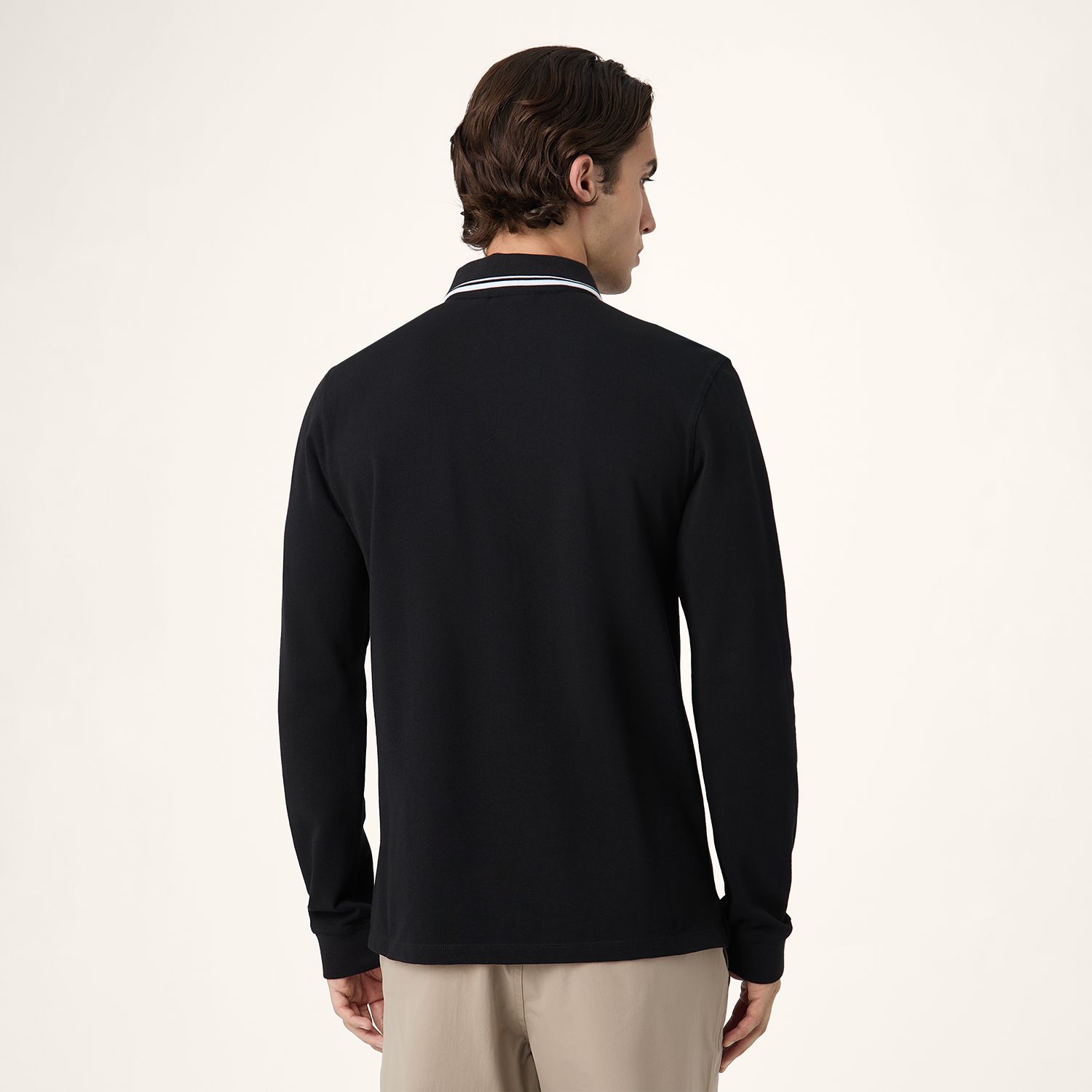 Fila BIELLA regular tipped long sleeve polo shirt Bild 2