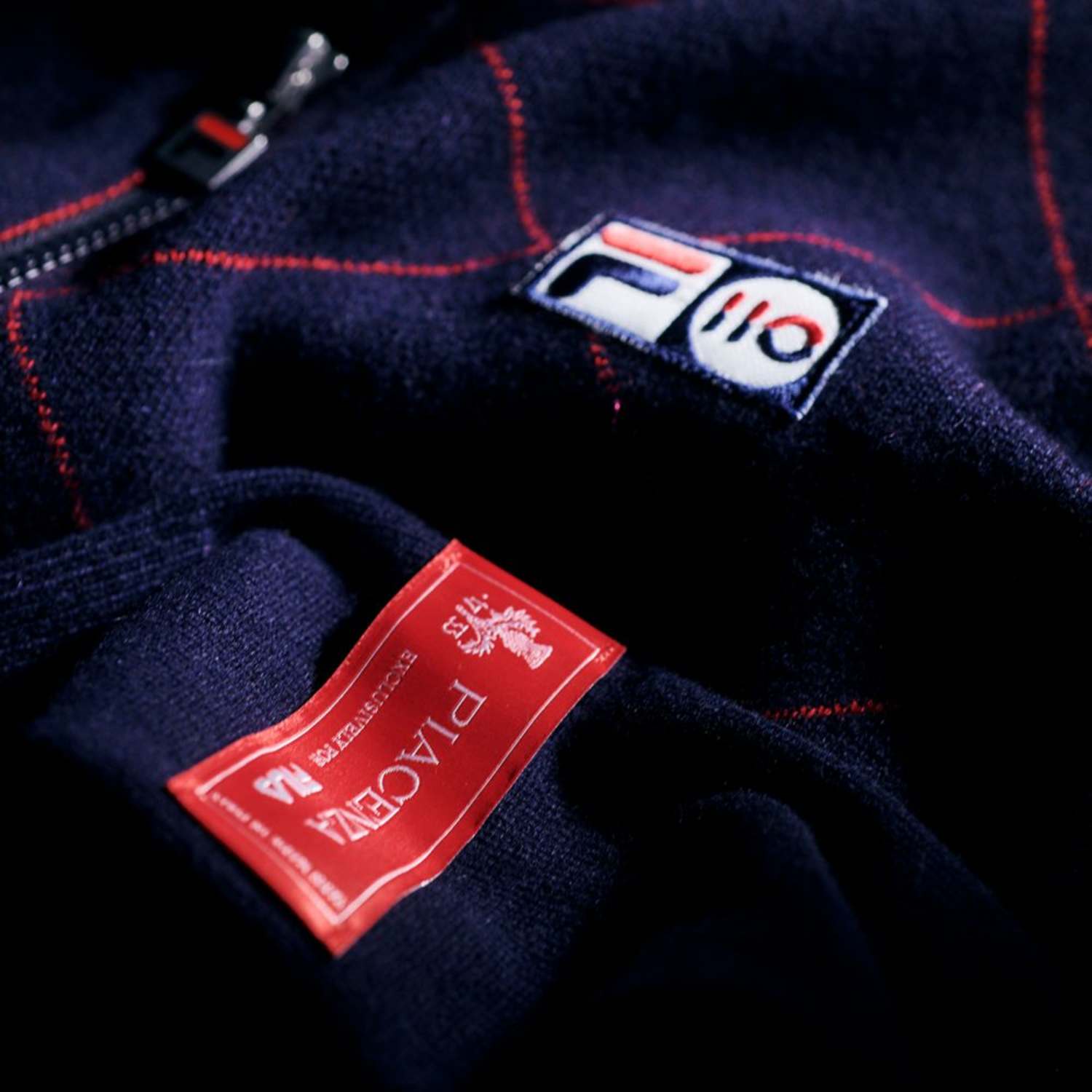Fila Cashmere Argyle Full Zip Sweater Bild 2