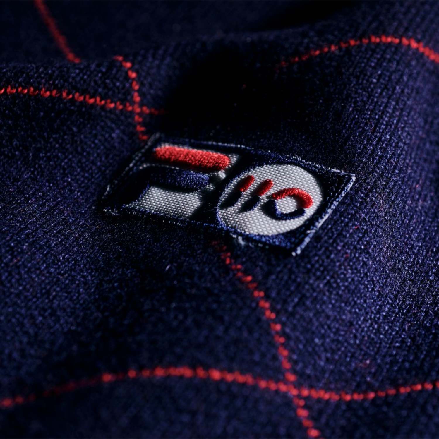 Fila Cashmere Blend Argyle Crew Neck Sweater Bild 2