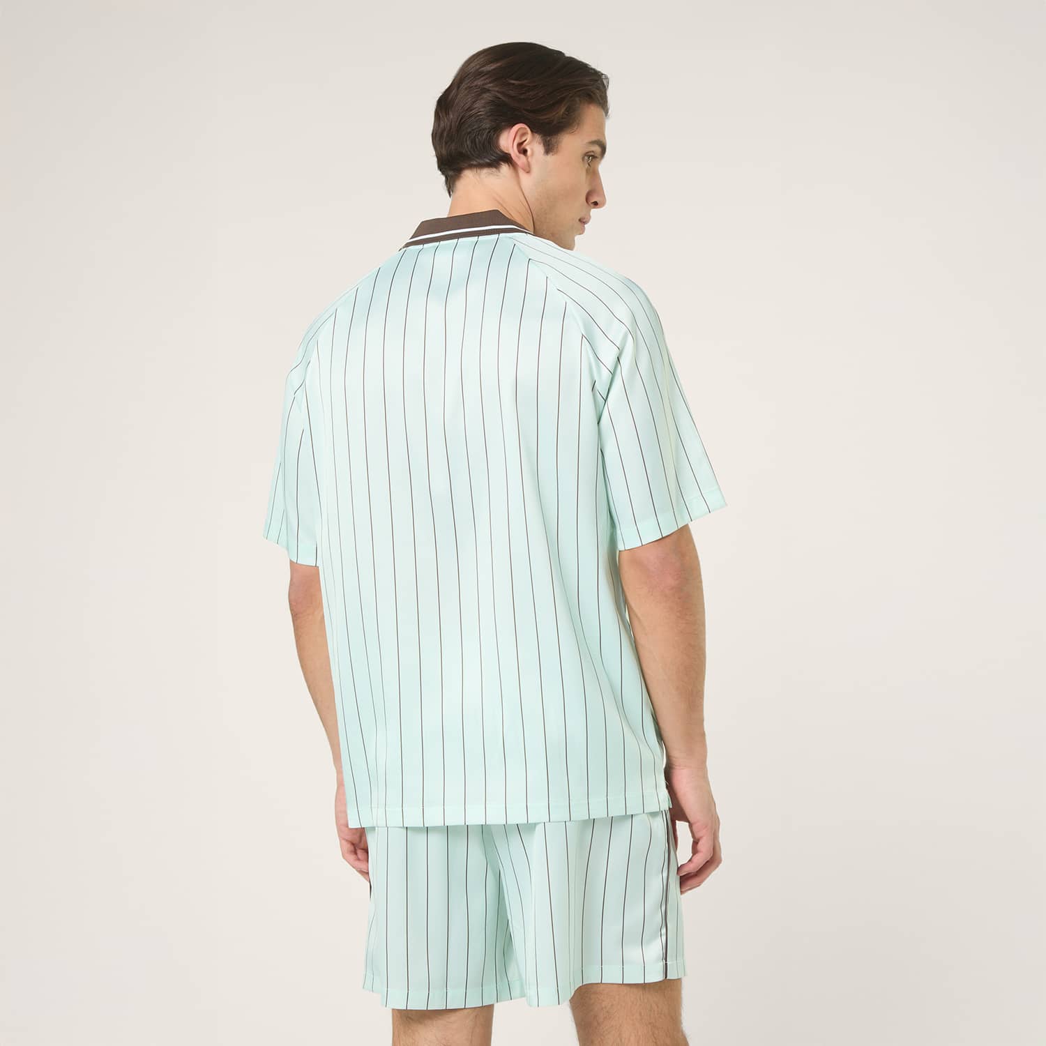 Fila COVERCIANO loose pinstriped satin shirt Bild 2