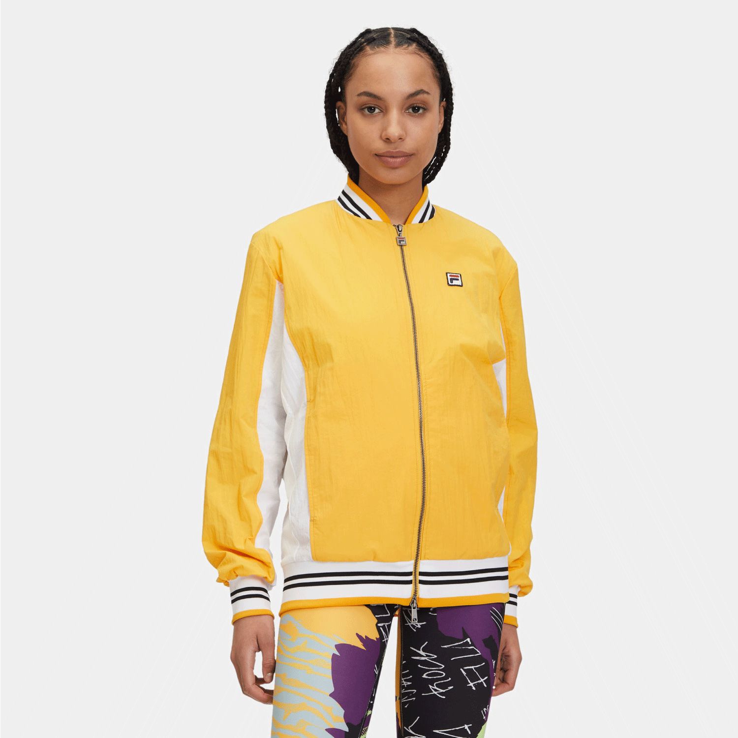 Fila Crinkle nylon settanta jacket yellow - gelb | FILA Official