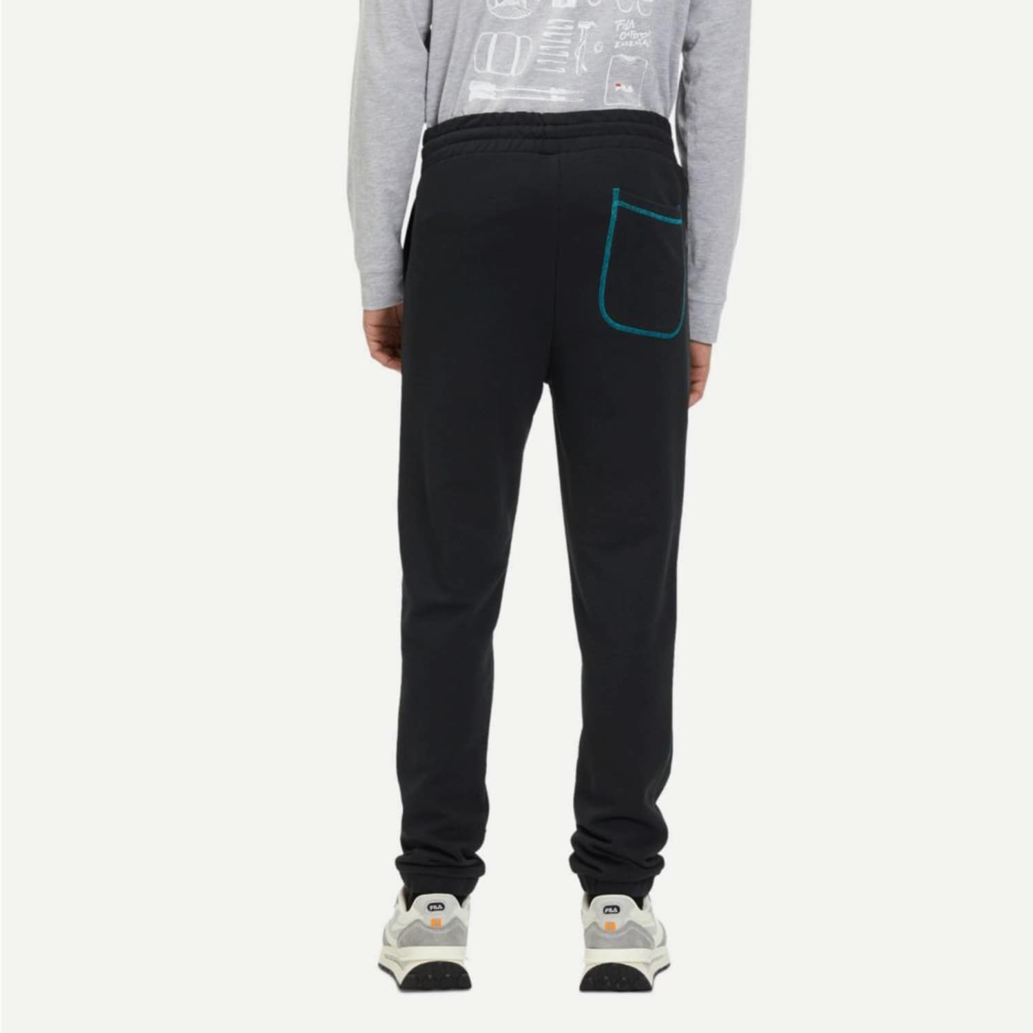 Fila Cuffed sweatpants with contrast stitching black Bild 2