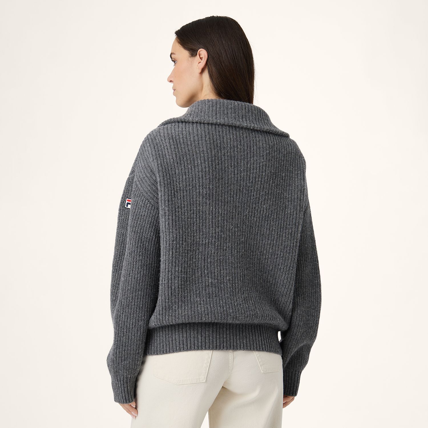 Fila GIOVANNI relaxed high collar full-zip knit sweater Bild 2