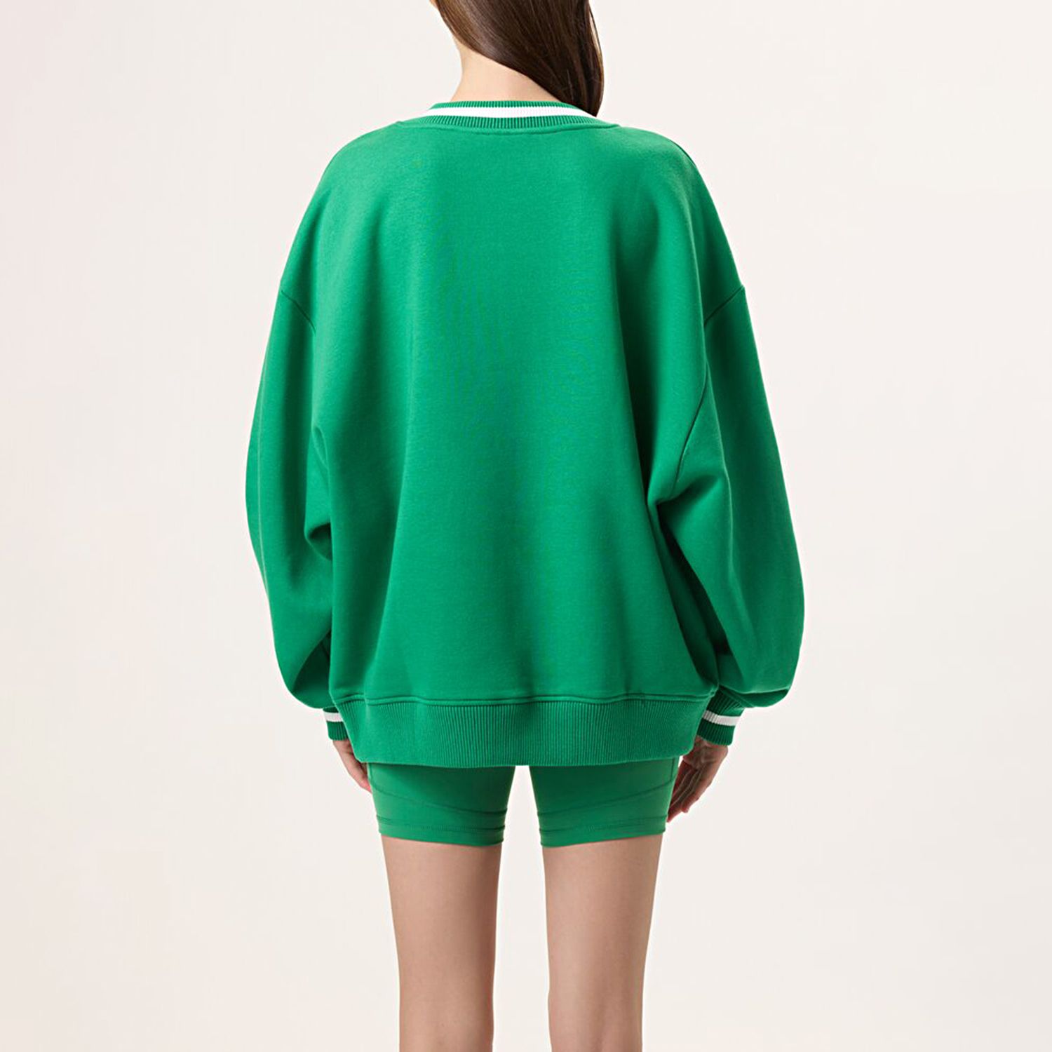 Fila HAILEY BIEBER V-NECK PULLOVER FILA GREEN / WHITE Bild 2