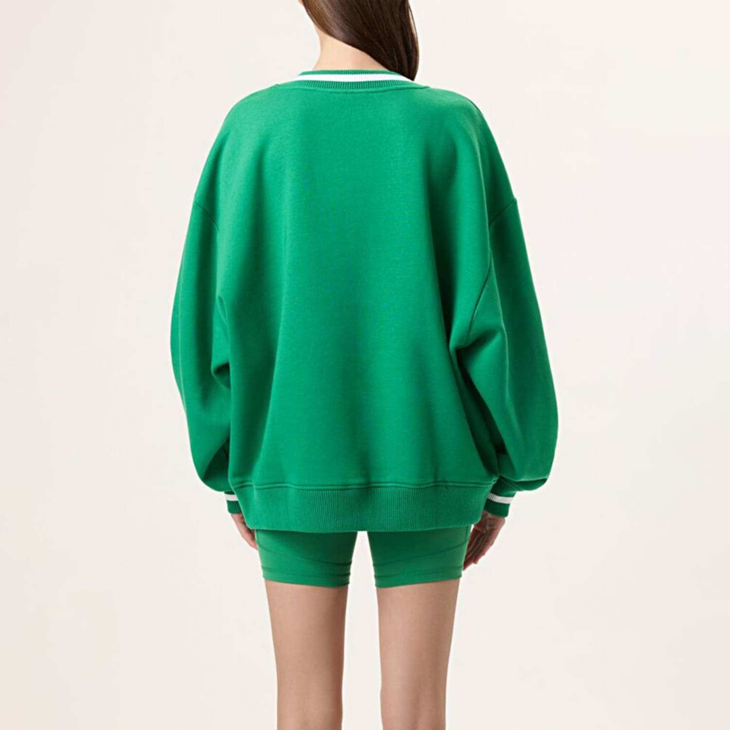 Fila HAILEY V-NECK PULLOVER FILA GREEN / WHITE - green | FILA Official