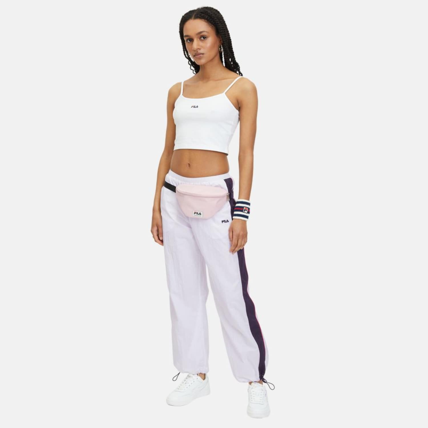 Fila LAGES OVERSIZED TRACK PANTS white Bild 2