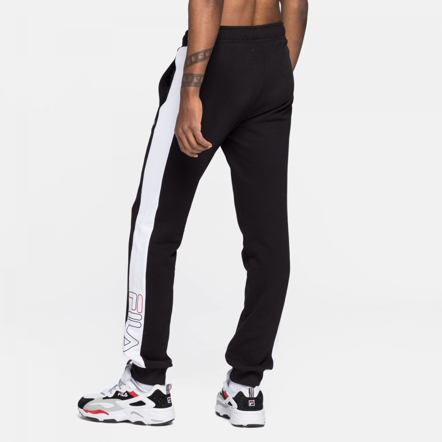 Fila Lenny Sweat Pants - black-white | FILA Official
