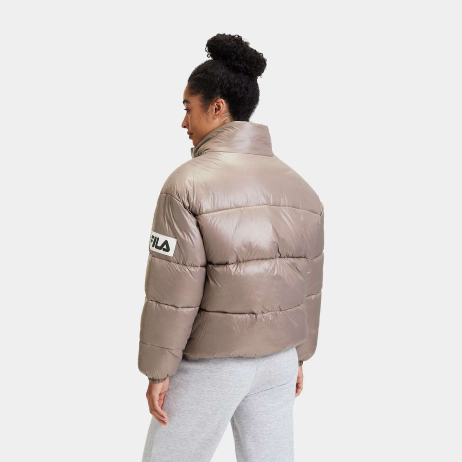 Fila LEPE shiny puffer jacket taupe Bild 2